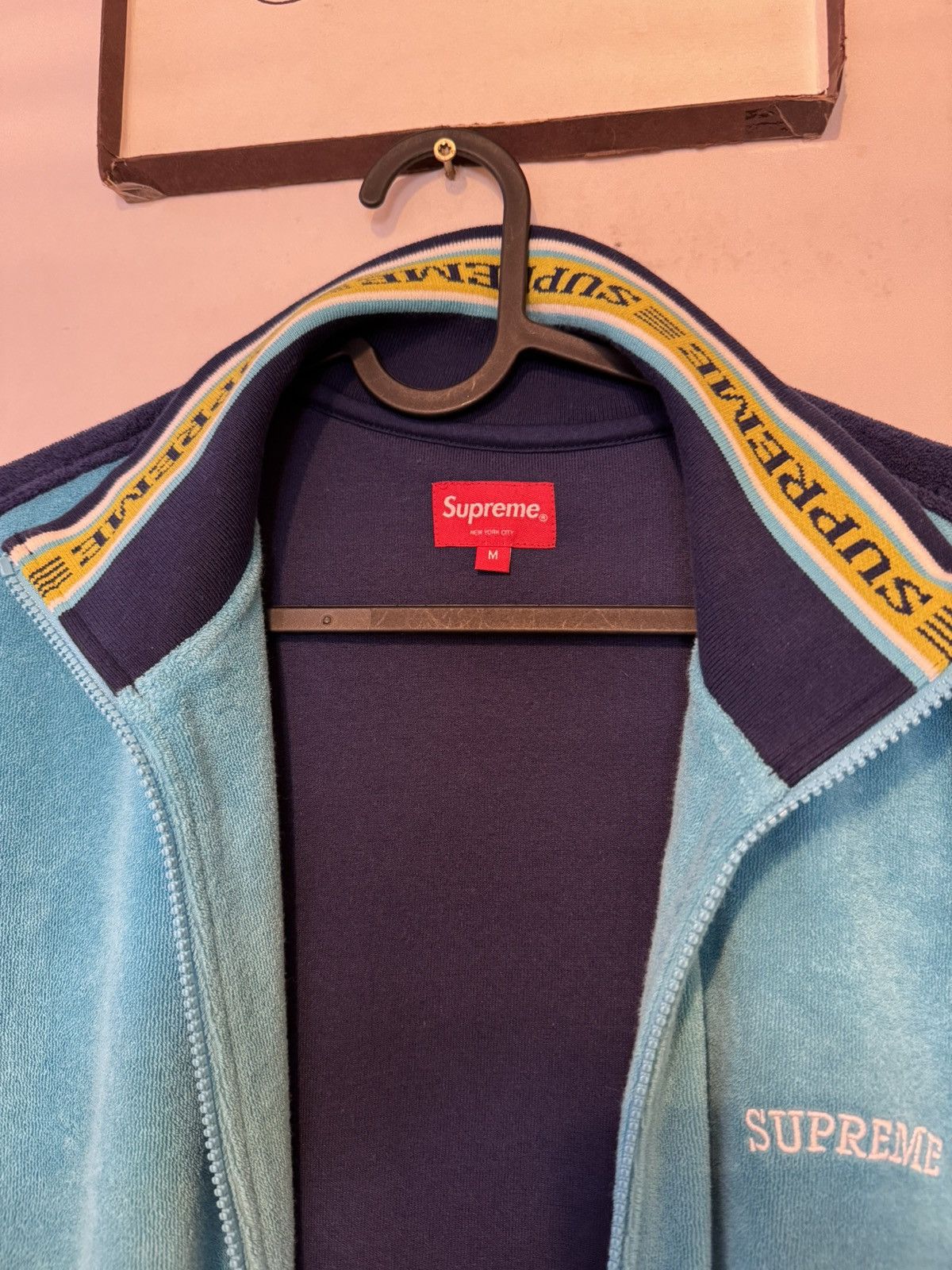 Supreme Supreme Terry S/S Zip Up SS20 Cyan SZ Medium💥 Size US M / EU 48-50 / 2 - 3 Thumbnail