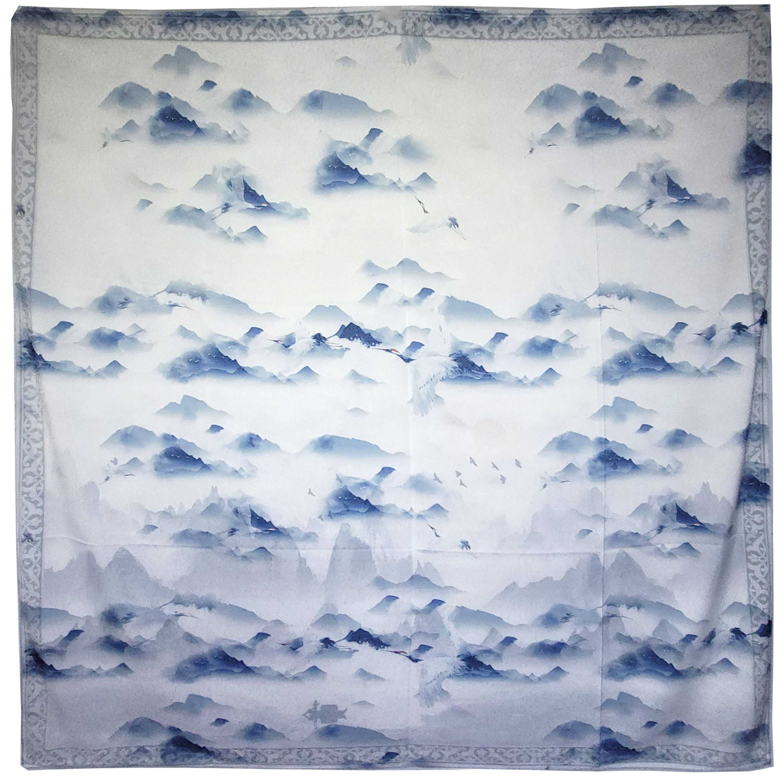 Other NWT Double Sided Silk Scarf 52"x52" Large Square Wrap 3251 Size ONE SIZE - 3 Thumbnail