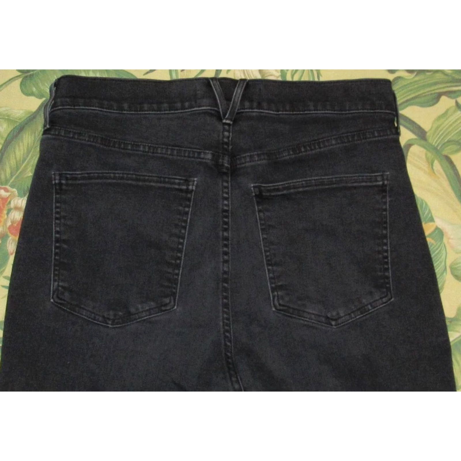 Veronica Beard VERONICA BEARD Carson Ankle Flare High Rise Jeans In Washed Onyx 32 Size 24" / US 00 / IT 34 - 4 Thumbnail