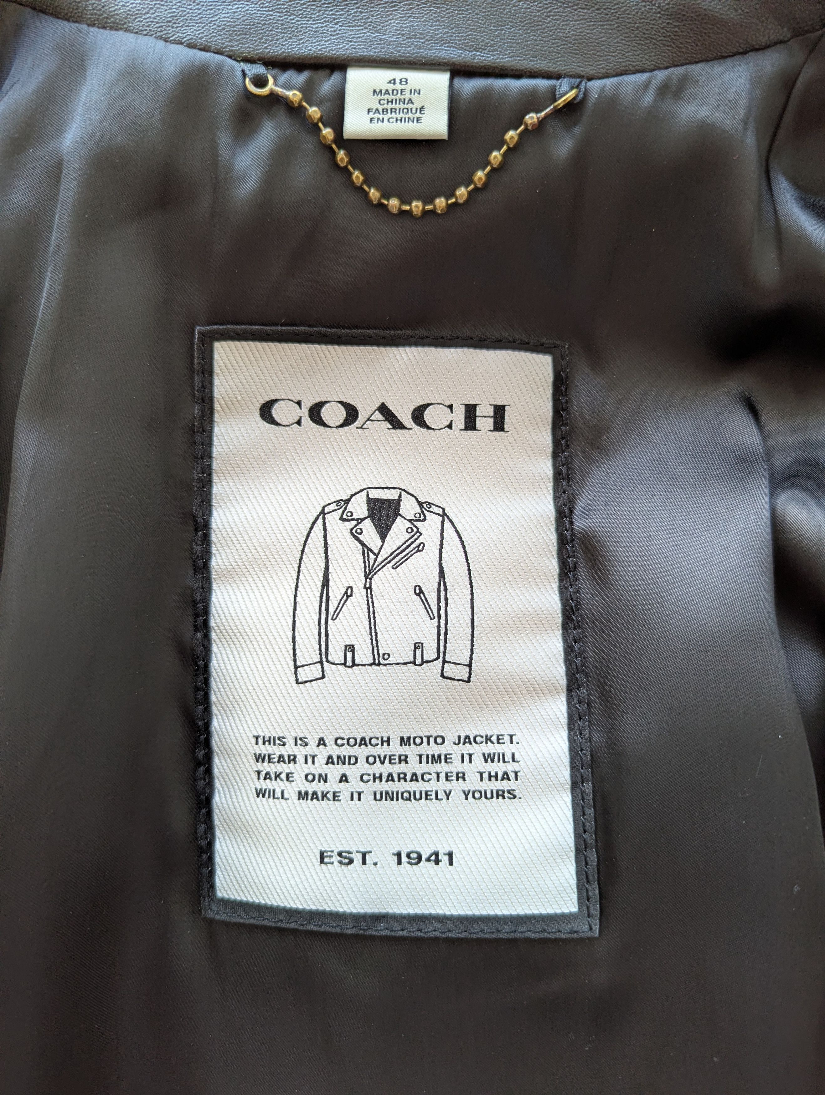 Coach Coach Moto Jacket Size US M / EU 48-50 / 2 - 4 Thumbnail