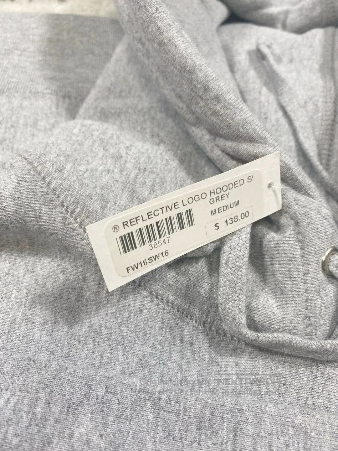 Supreme Gray Hoodie with Drawstring and Front Pocket - Size M. Size US M / EU 48-50 / 2 - 5 Thumbnail