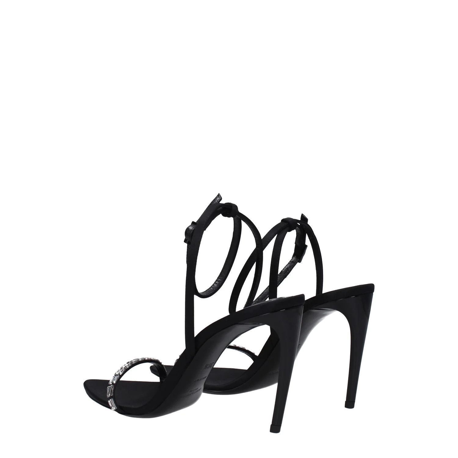 Saint Laurent Paris ob1o1e1124 Satin Sandals in Black Size US 6.5 / IT 36.5 - 4 Thumbnail