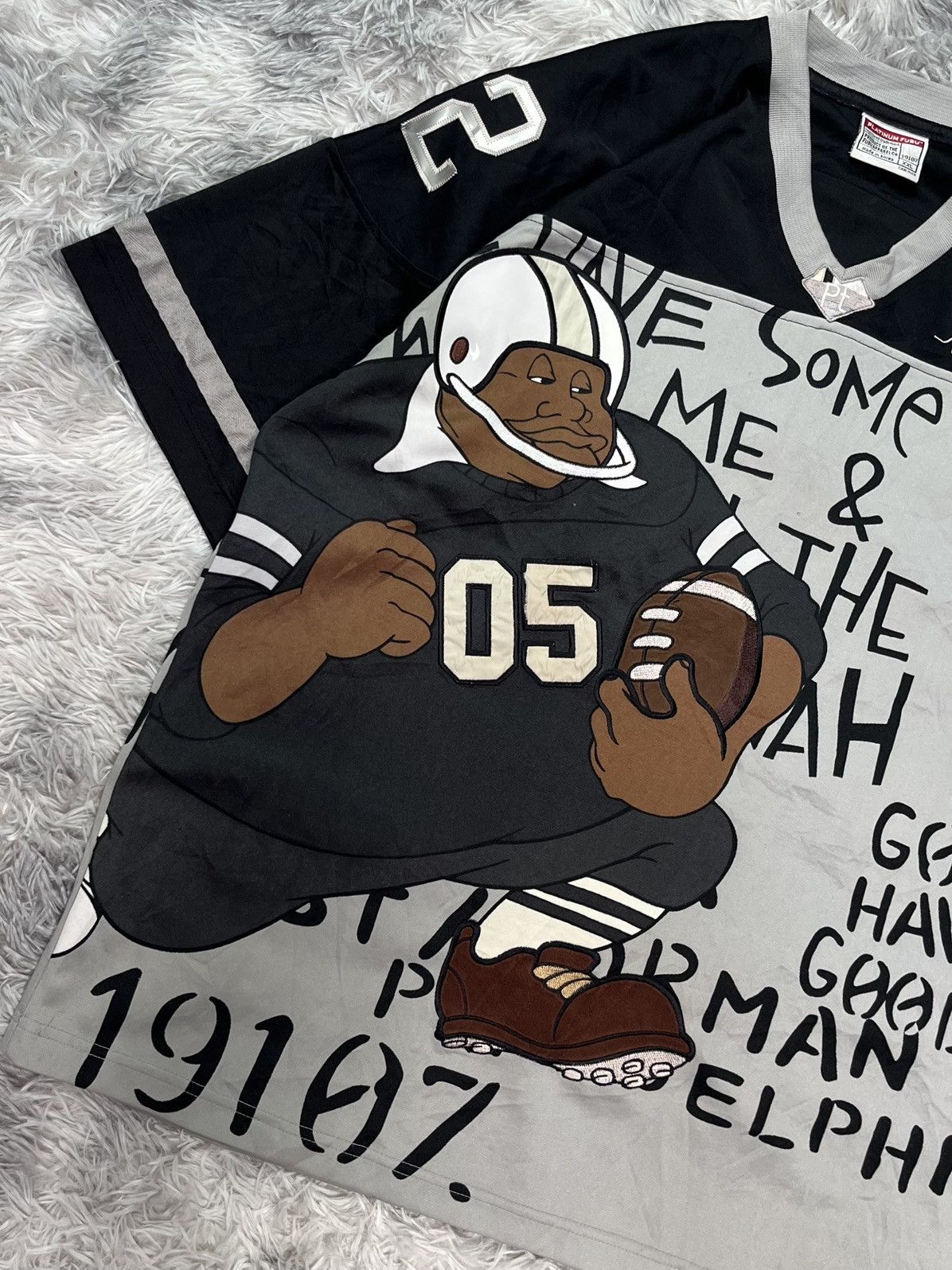 Fubu VINTAGE FUBU PLATINUM FAT ALBERT FOOTBALL SPORT JERSEY Size US XXL / EU 58 / 5 - 3 Thumbnail
