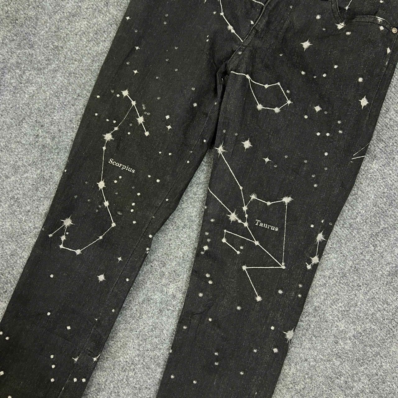 Issey Miyake × Japanese Brand Issey Miyake - SS04 Astronomy Jacquard Stretch Denim Jeans Size US 28 / EU 44 - 4 Thumbnail
