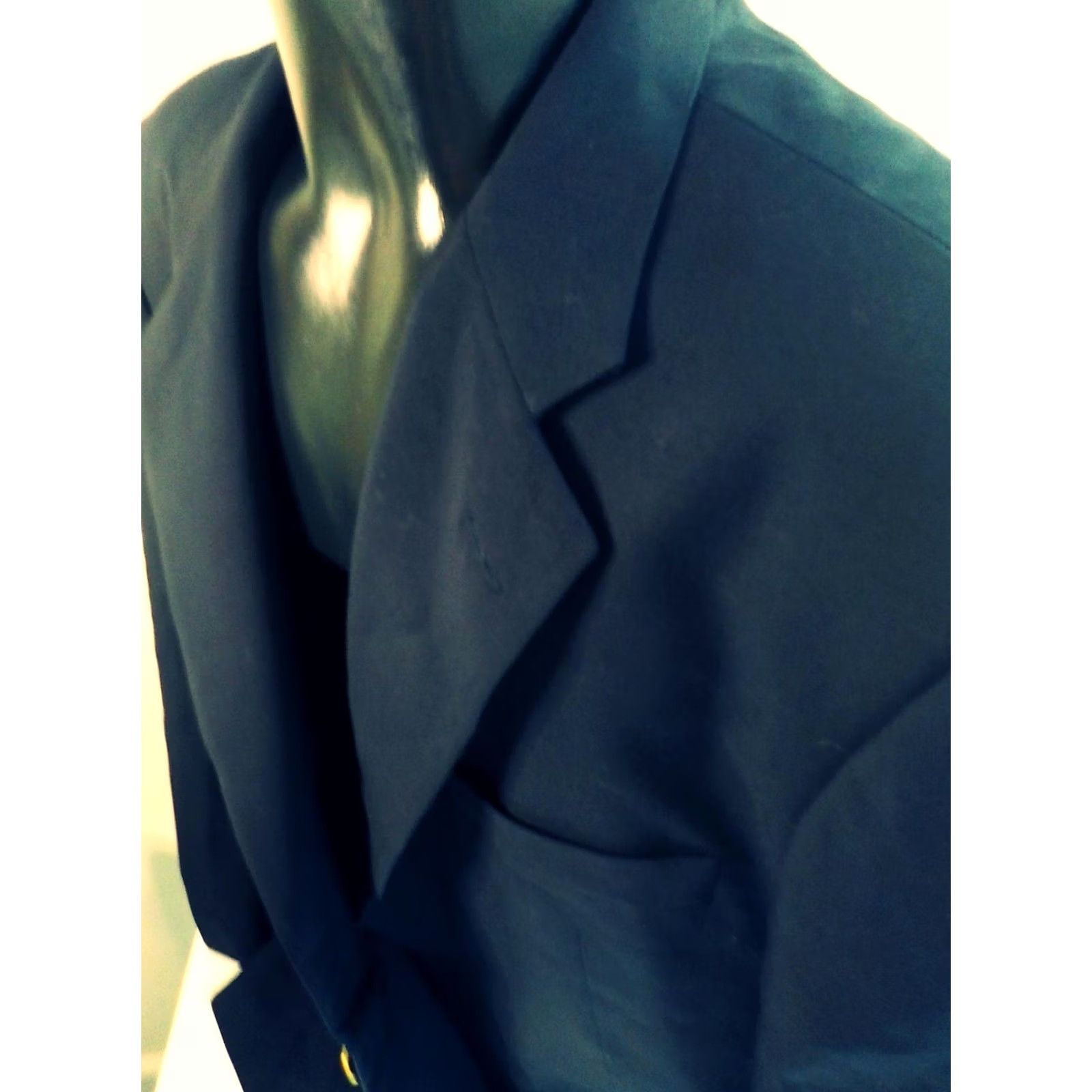 Vintage Bobby Jones Blazer 48L Navy 2 Gold Button Wool USA Mens Size 48R - 5 Thumbnail