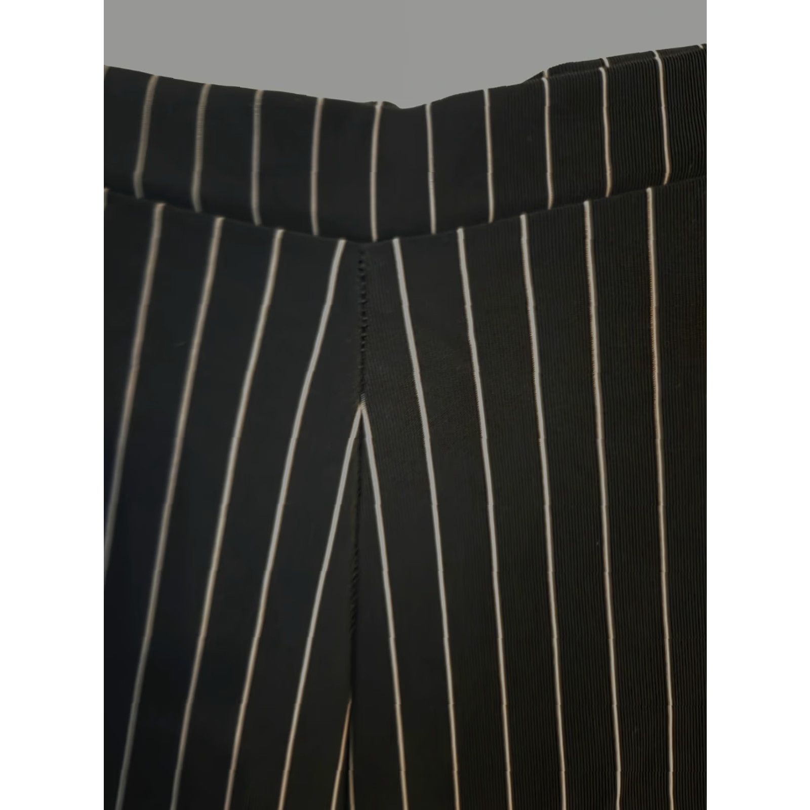 Vintage Studio 1940 Black Pink Pinstripe Pants Trousers 22/24 Plus Dress Pants Elastic Waist Men/Women? No. Size 40" / US 18 - 2 Thumbnail