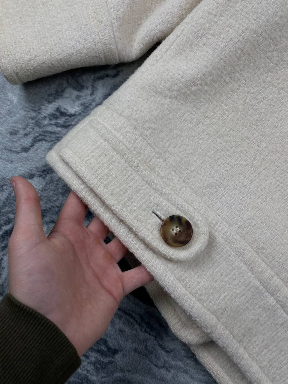 Sezane Sézane Wool Coat Jacket Women Size 34 White Size XXS / US 00 / IT 34 - 10 Thumbnail