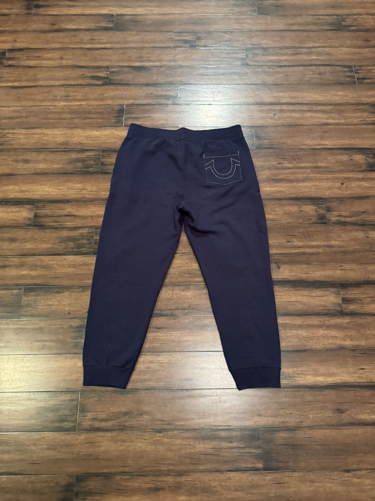 True Religion navy joggers with white drawstrings