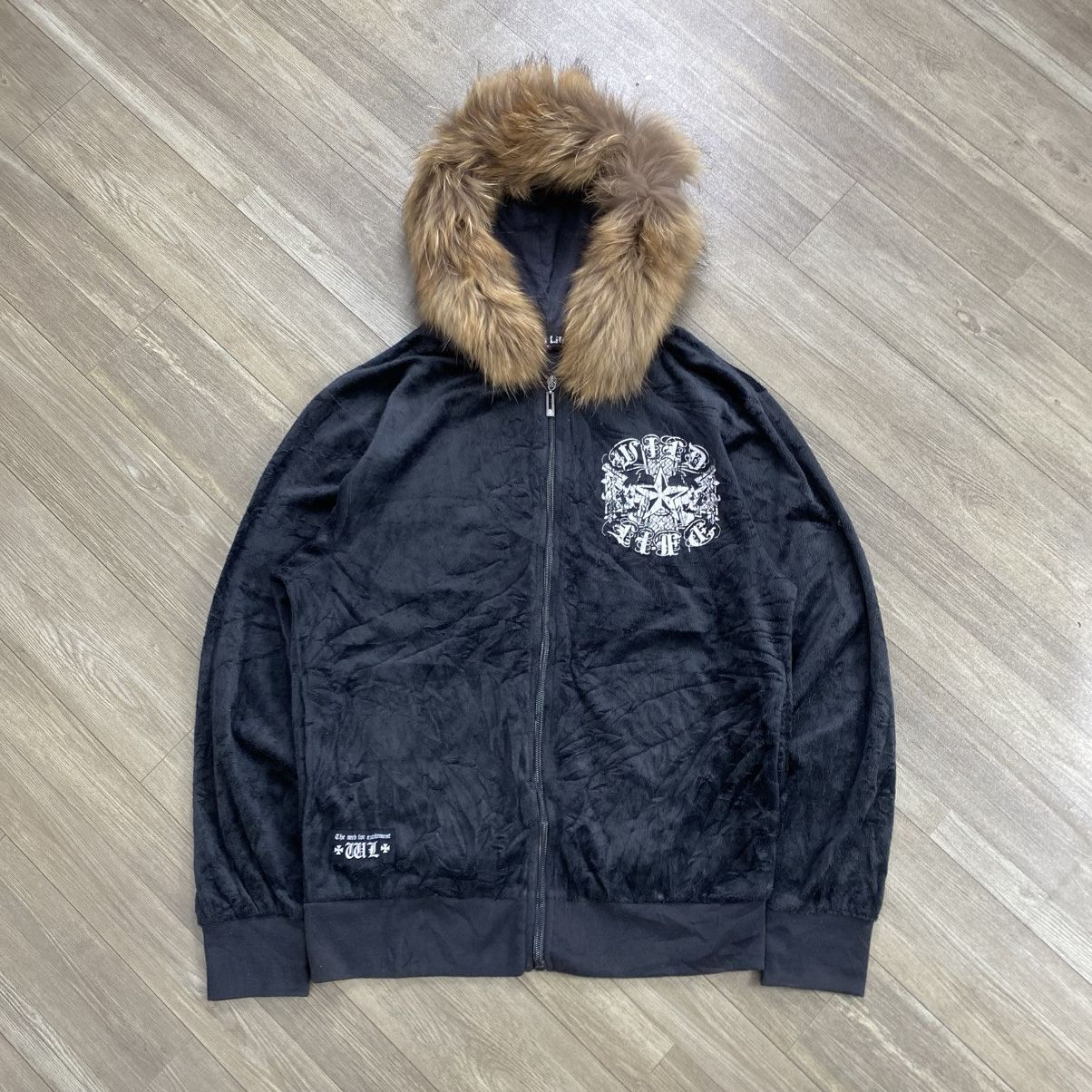 Hysteric Glamour Wild Life Cross Ifsixwasnine Lgb Style Velvet Fur Zip Hoodie Size US M / EU 48-50 / 2 - 1 Thumbnail