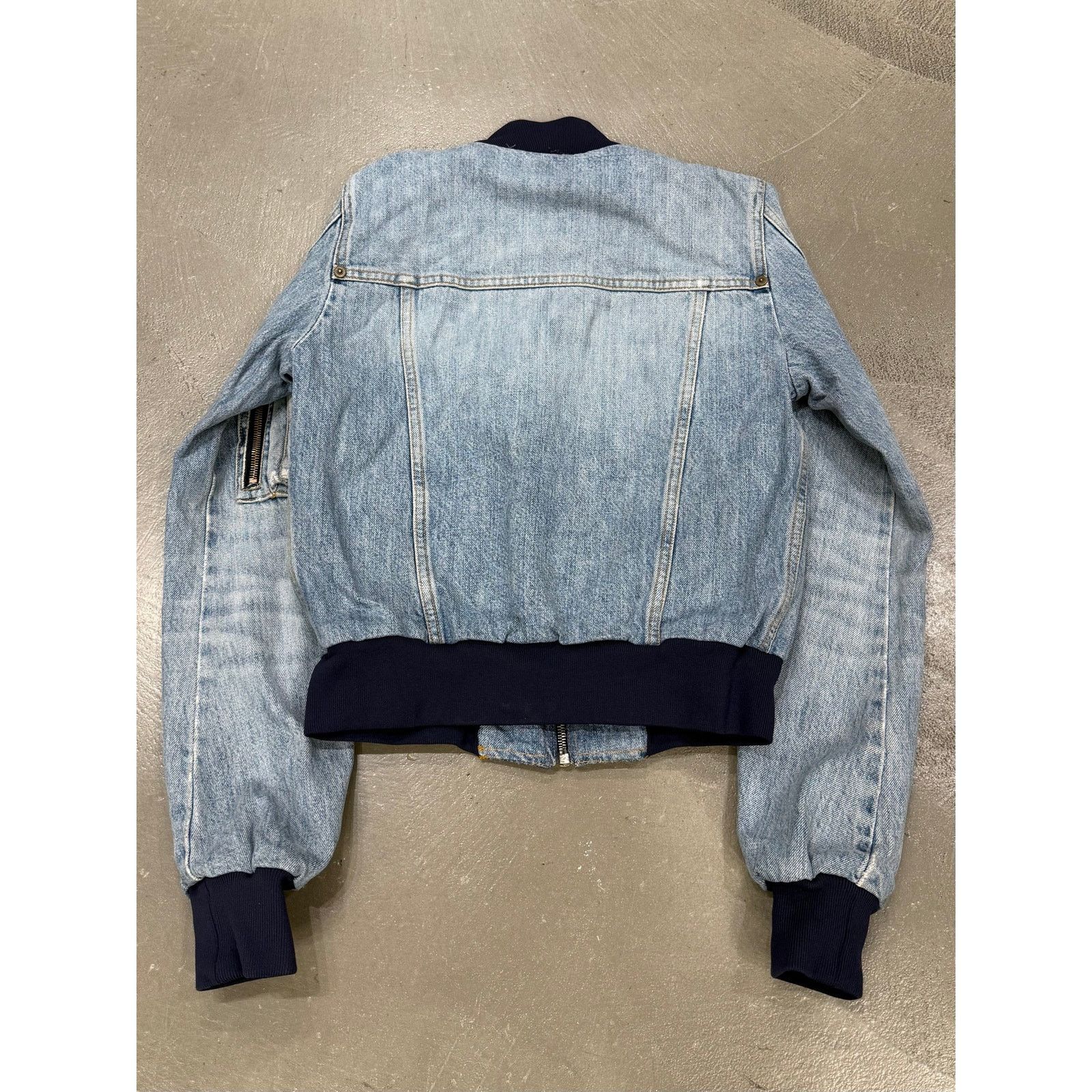 Dolce & Gabbana 2000s Dolce & Gabbana denim bomber jacket Size US XS / EU 42 / 0 - 2 Thumbnail