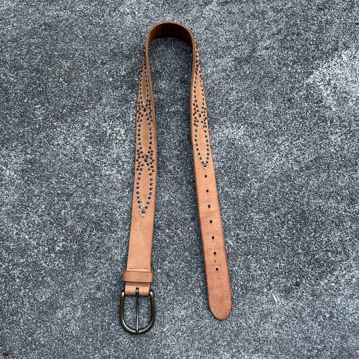 Vintage Vintage studded leather belt (Kapital Style) Size ONE SIZE - 10 Thumbnail