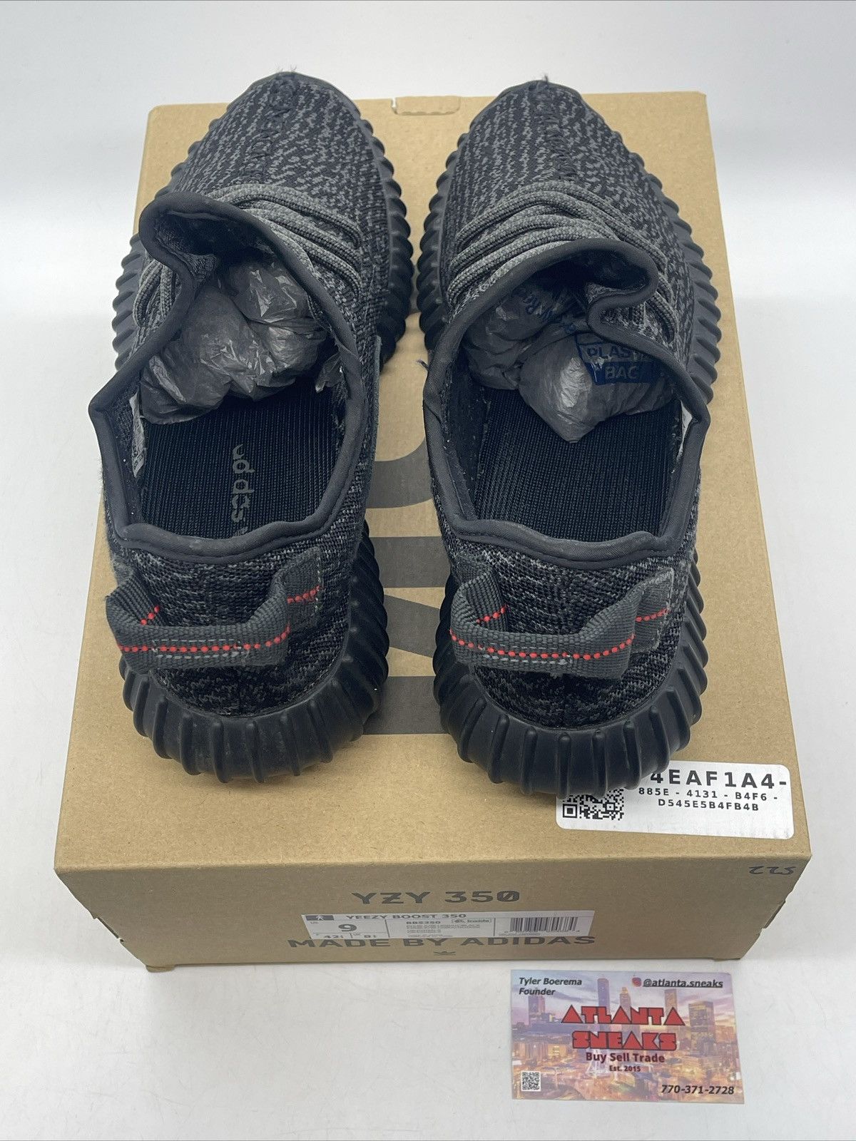 Adidas Yeezy boost 350 pirate black Size US 9 / EU 42 - 6 Thumbnail