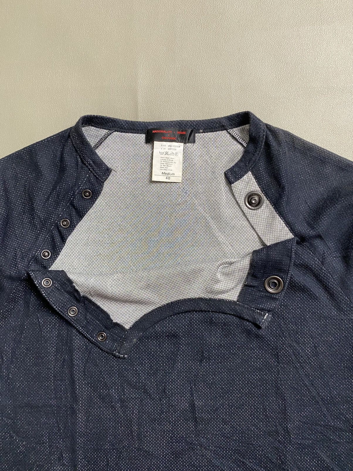 If Six Was Nine × Japanese Brand × Le Grande Bleu (L.G.B.) National Name Asymmetrical Button Tshirt Archive Size US M / EU 48-50 / 2 - 5 Thumbnail