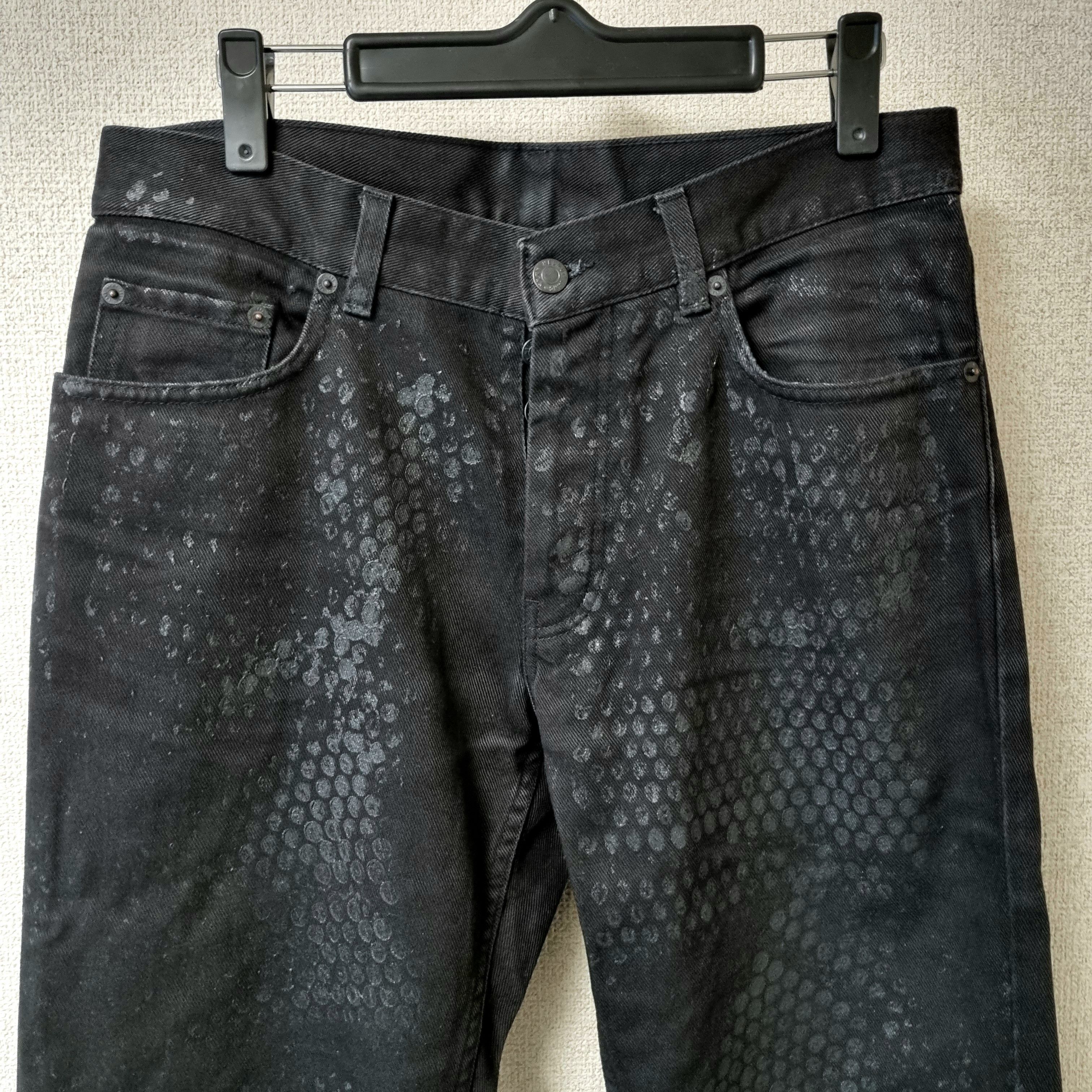 パンツ 03ss Helmut Lang RUBBER TIRE PRINT 30 Helmut Lang 2003 Classic Jeans with Rubber Tape Applications – ENDYMA