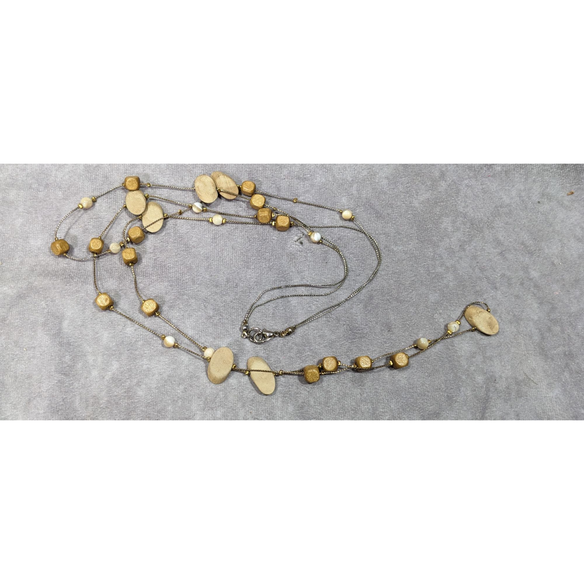 Other Elegant Multilayer Wood Beaded Station Necklace Size ONE SIZE - 9 Thumbnail