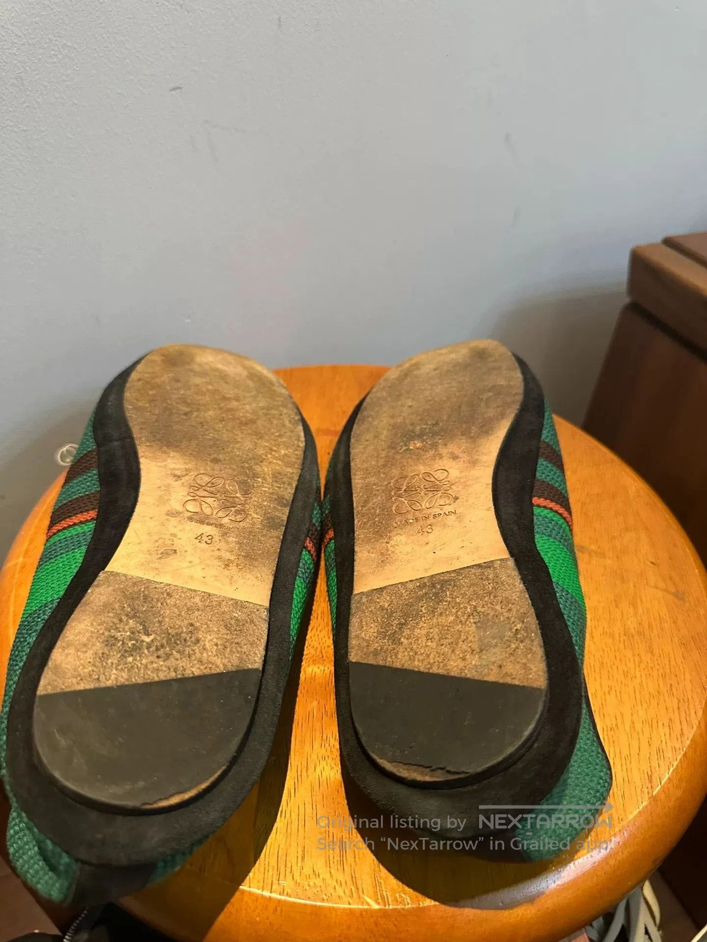 Loewe loewe thumb loafers in unique green design. Size US 10 / EU 43 - 4 Thumbnail