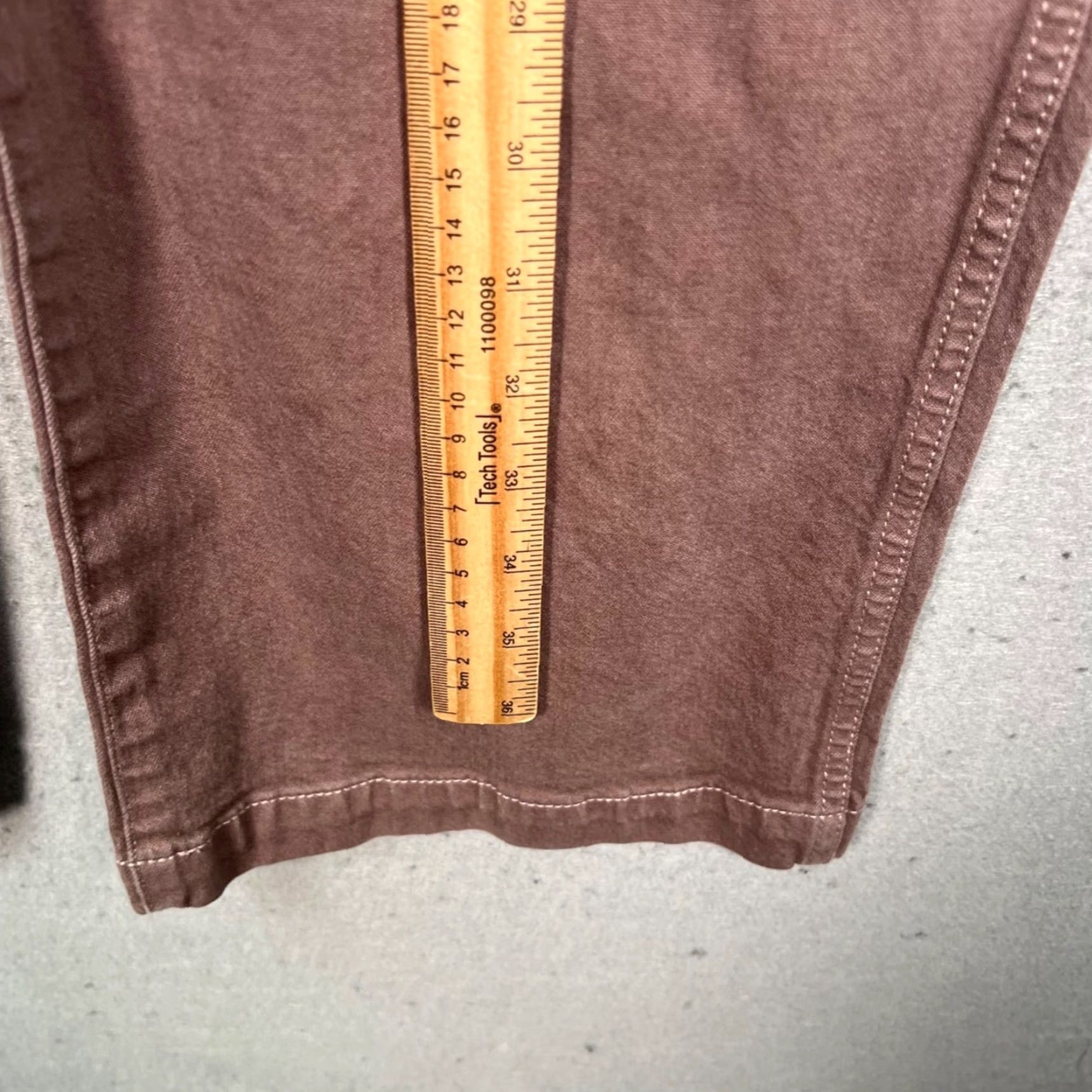 Madewell Madewell Pants Womens 25 Wide-Leg Stretch Cotton High Waist Mauve Size 42" / US 20 - 7 Thumbnail