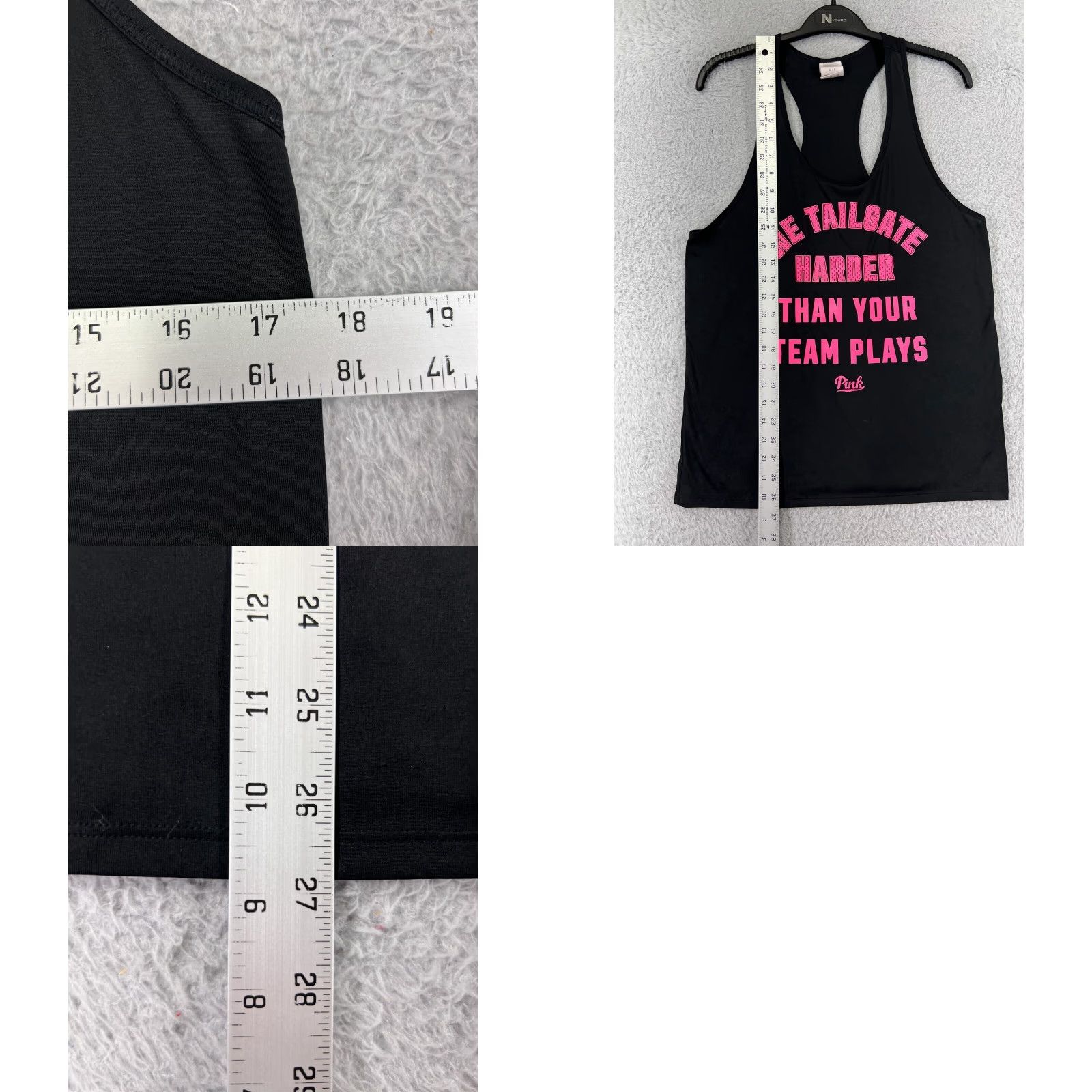 Victoria's Secret Victorias Secret Shirt Women Black Small Tank Sleeveless Tailgate Party Poly Size S / US 4 / IT 40 - 9 Thumbnail