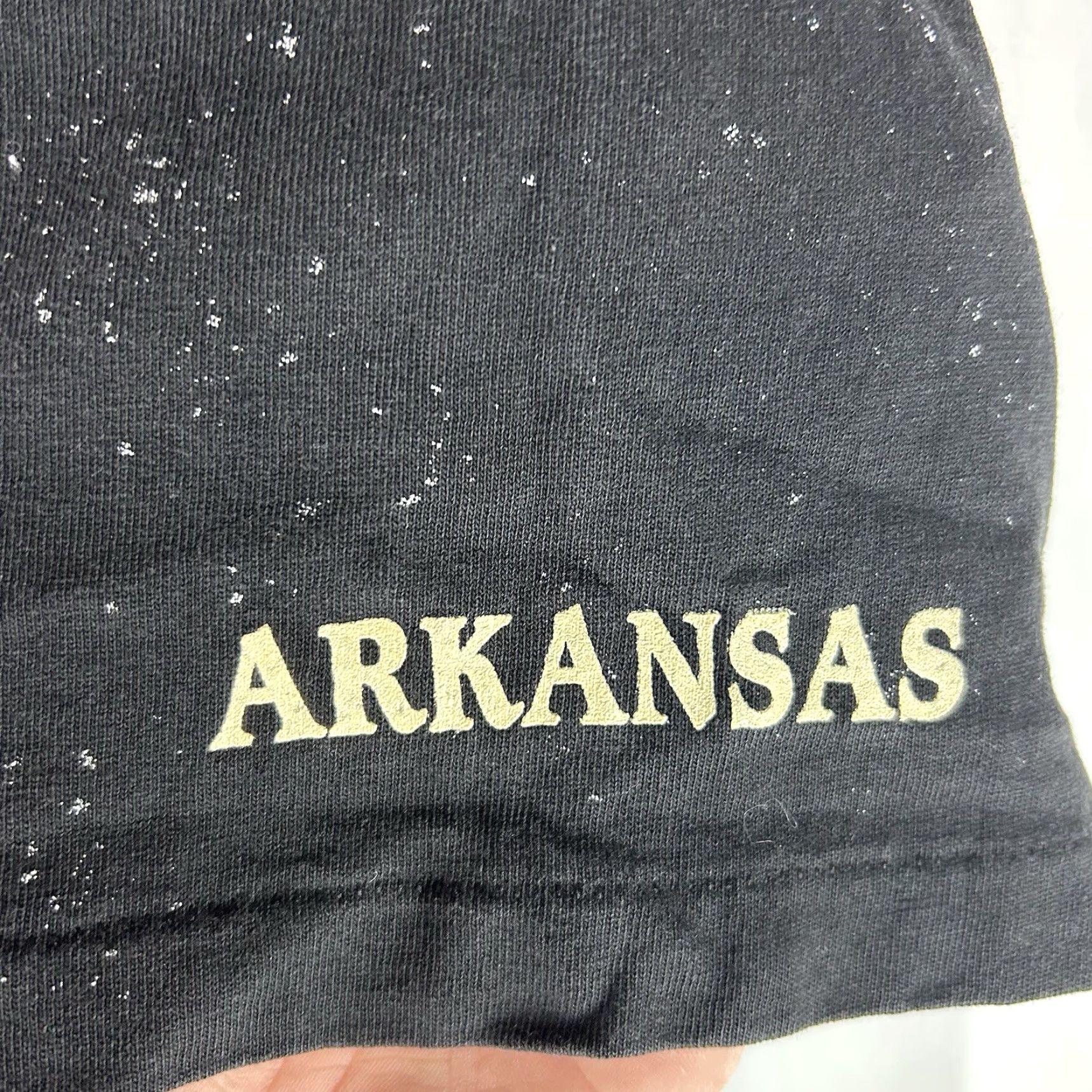 Vintage VINTAGE Wolf Wilderness Arkansas Graphic Single Stitch XL Splatter AOP T Shirt USA Mens Size US XL / EU 56 / 4 - 6 Thumbnail