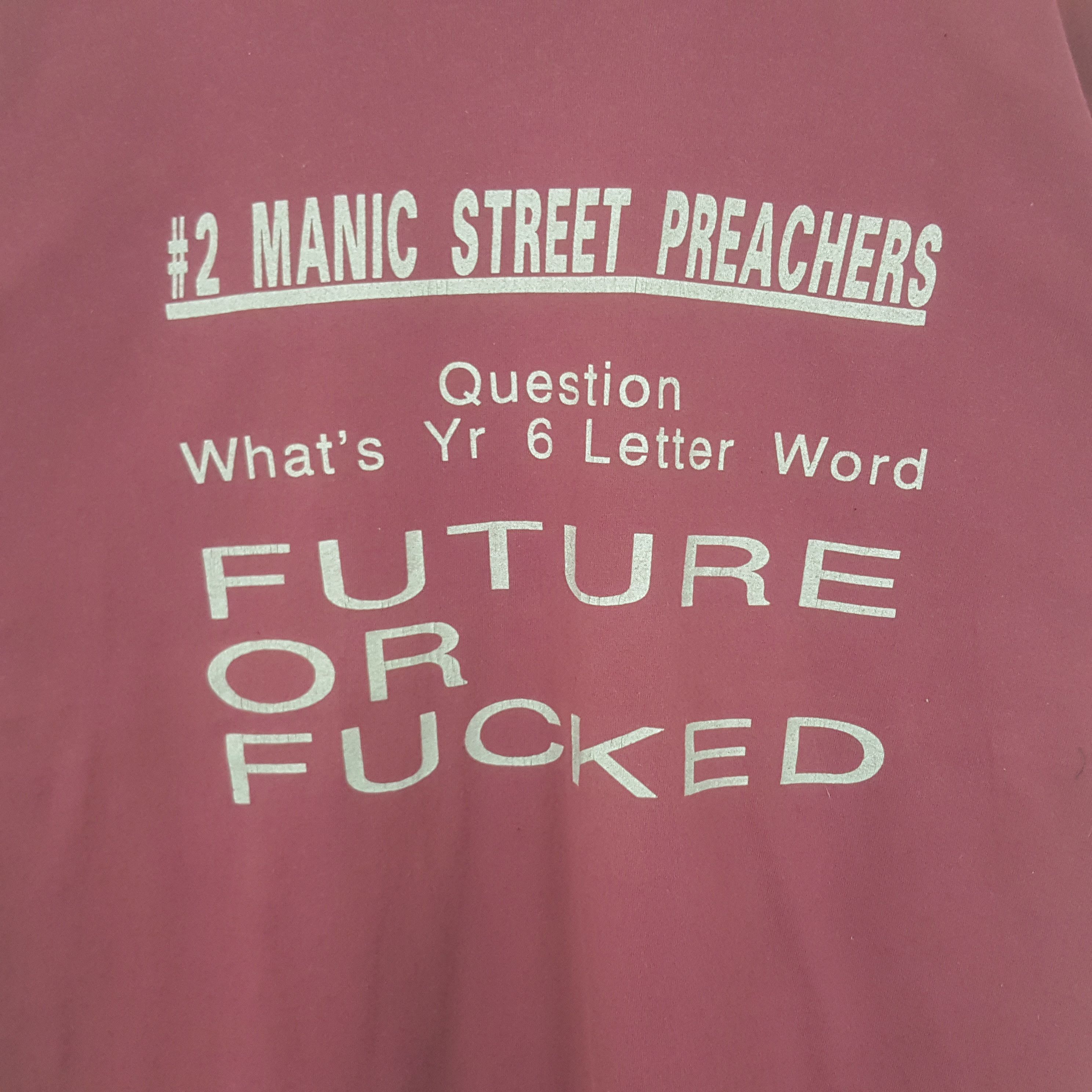 Band Tees Vintage Manic Sreet Preachers Welsh Rock Band Tshirt 32 Size US XL / EU 56 / 4 - 2 Thumbnail