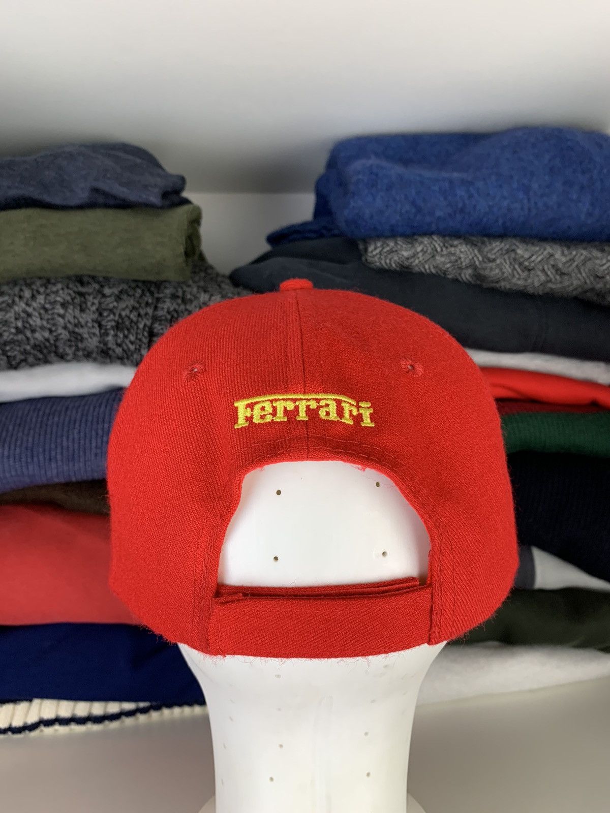 Ferrari Ferrari Big Logo Racing Cap Hat Size ONE SIZE - 10 Thumbnail