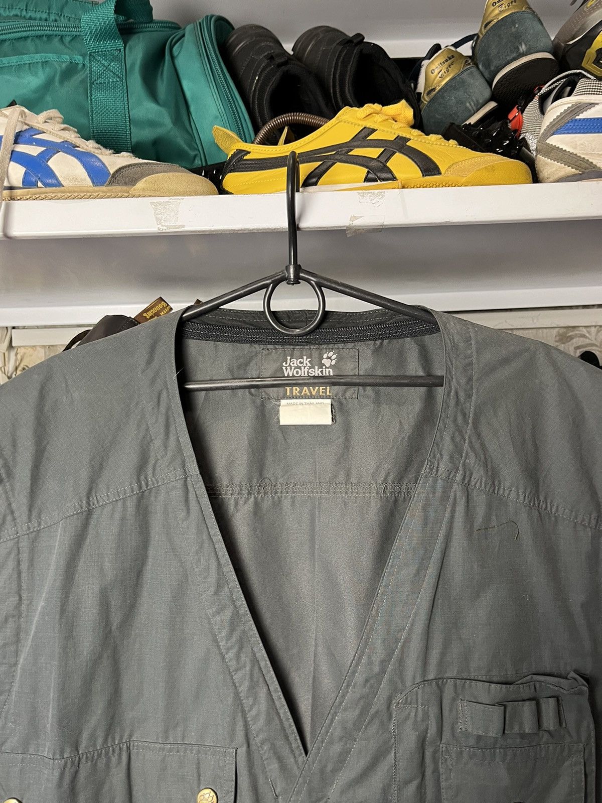 Japanese Brand Vintage Jack Wolfskin Modular tech vest Multi pockets jacket Size US L / EU 52-54 / 3 - 14 Thumbnail
