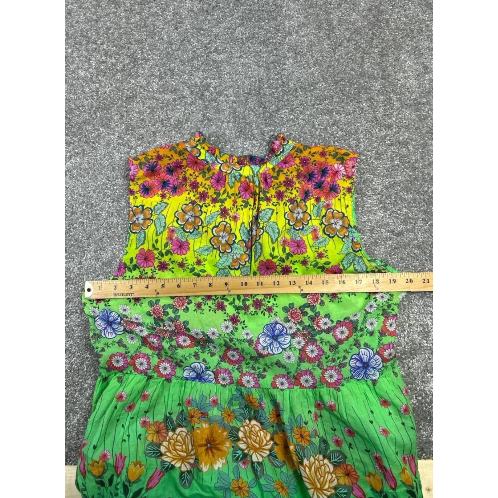 slim fit dress slacks JOHNNY WAS Green Pink Multi Floral Short Sleeves Size X-SMALL Dress –  ReturnStyle main image 0