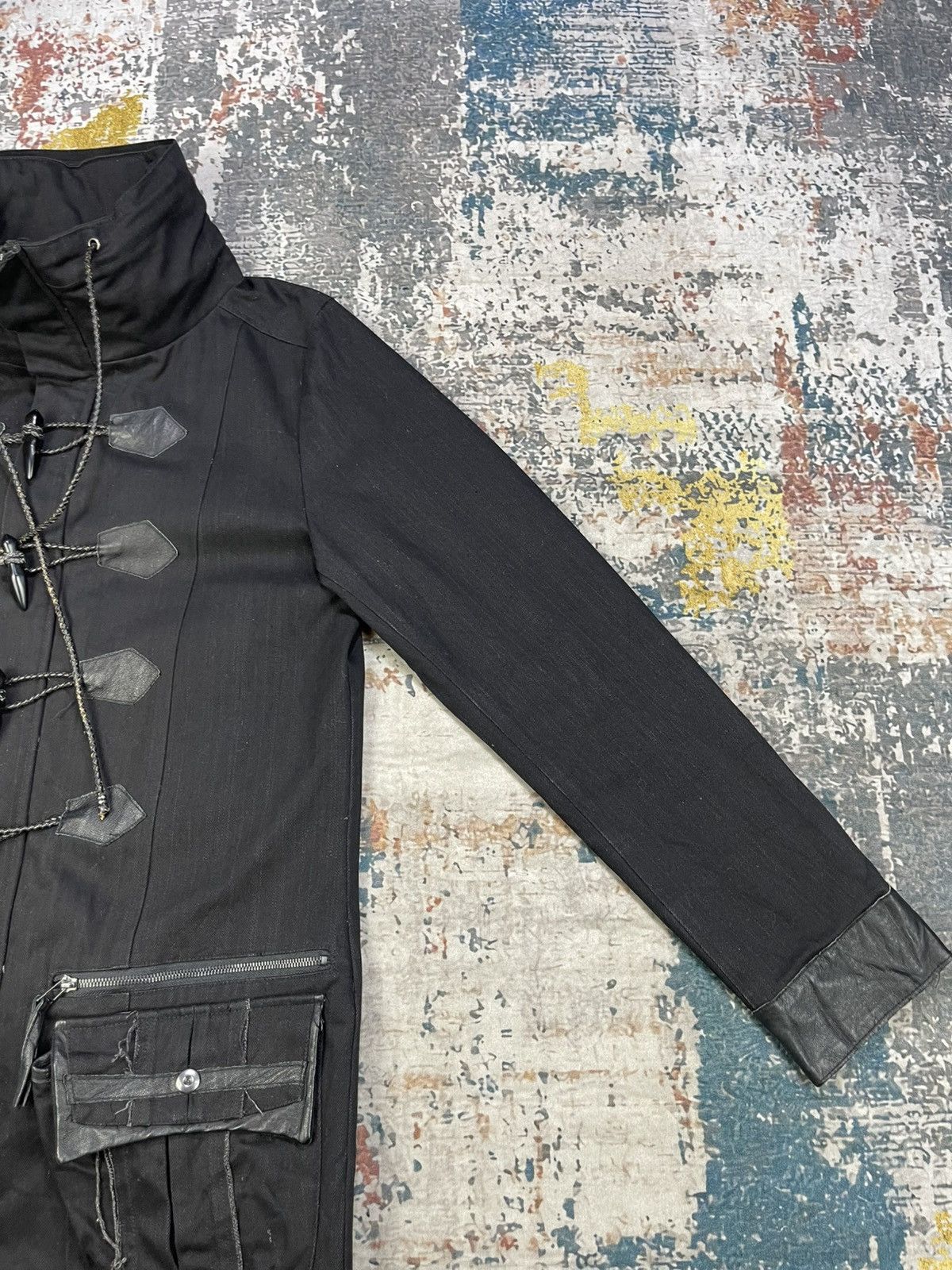 semanticdesign Semantic Design Bono Leather Tagged Toggle Long Jacket Size US M / EU 48-50 / 2 - 4 Thumbnail