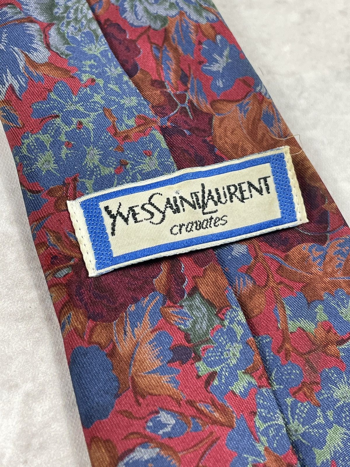 Vintage × Yves Saint Laurent Yves Saint Laurent YSL toes tie silk premium vintage luxury Size ONE SIZE - 1 Thumbnail