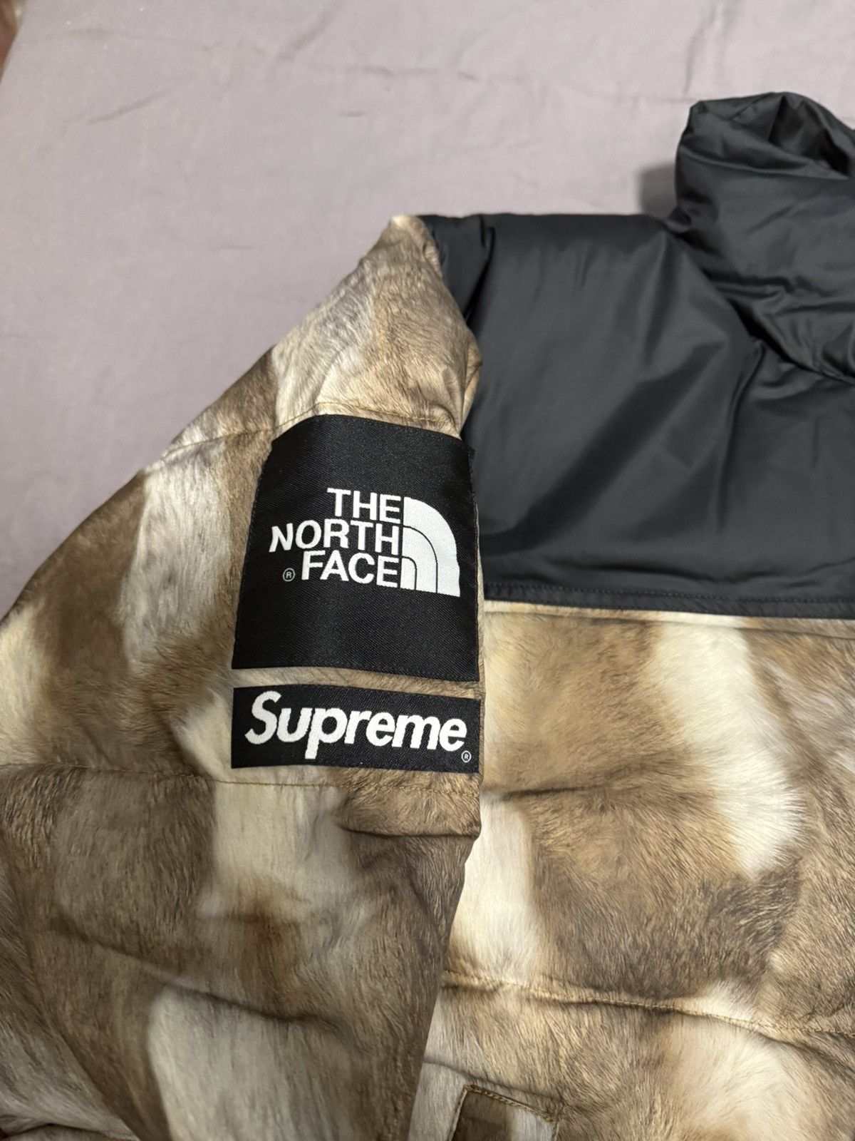 The North Face Supreme tnf North face Fur print nuptse jacket Size US S / EU 44-46 / 1 - 3 Thumbnail