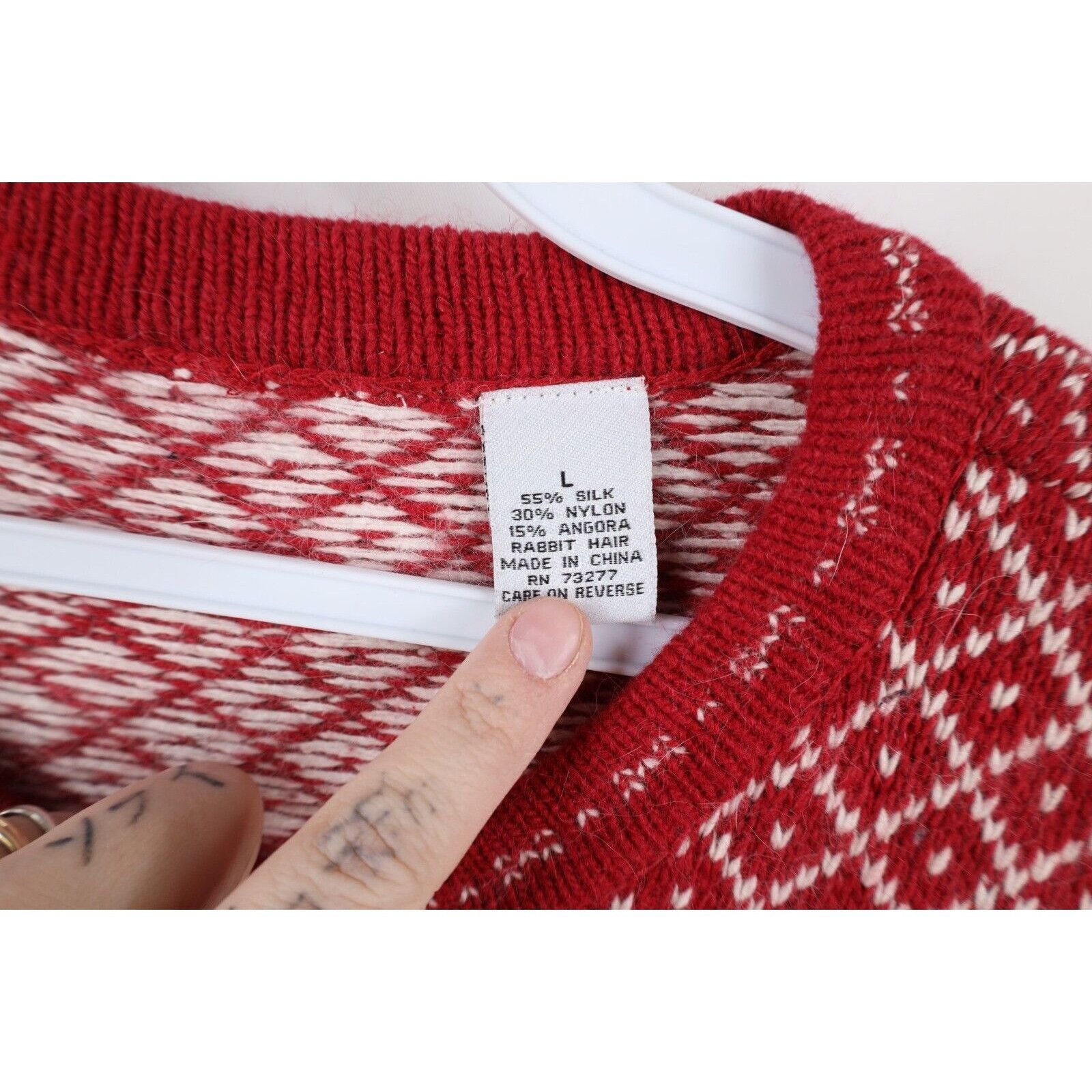 Vintage Vintage 90s Streetwear Fair Isle Christmas Snowman Sweater Size XL / US 12-14 / IT 48-50 - 8 Thumbnail