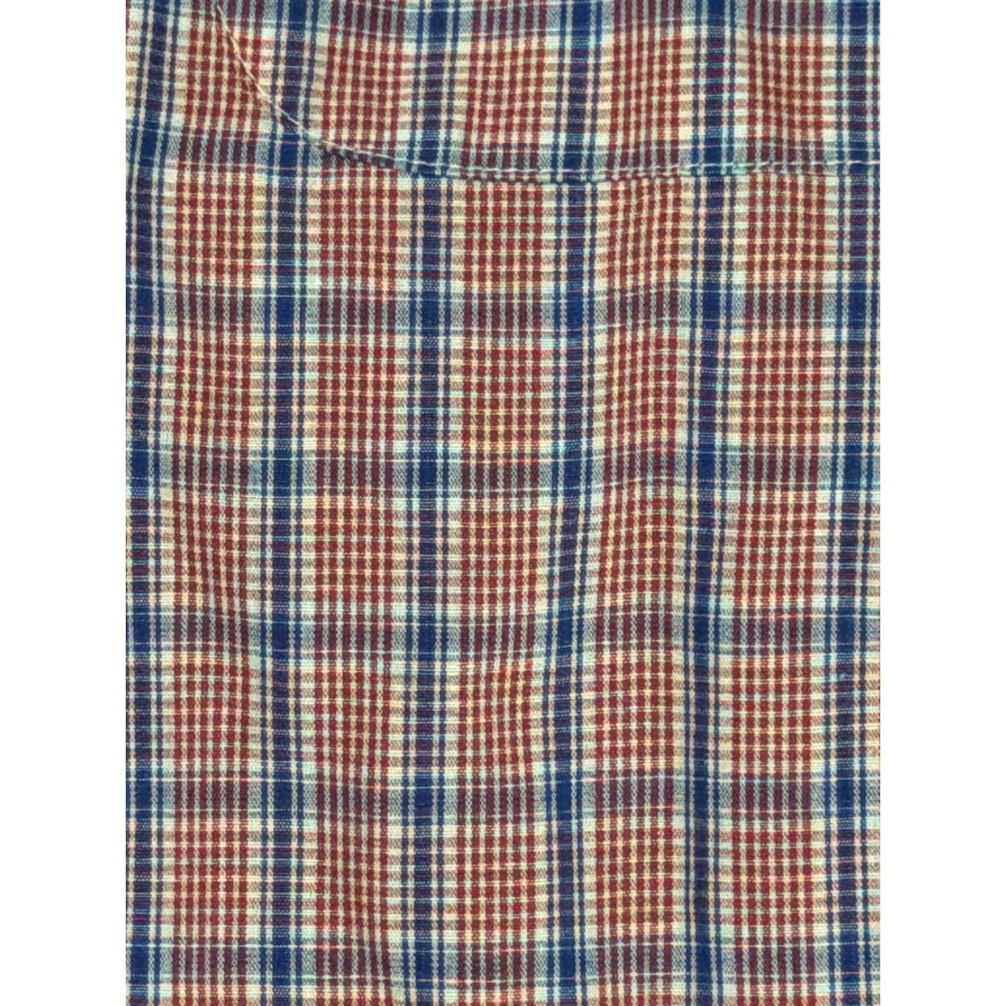 Saddlebred Saddlebred Mens Classic Fit Button Down Plaid Shirt Red Whit Size US XL / EU 56 / 4 - 2 Thumbnail