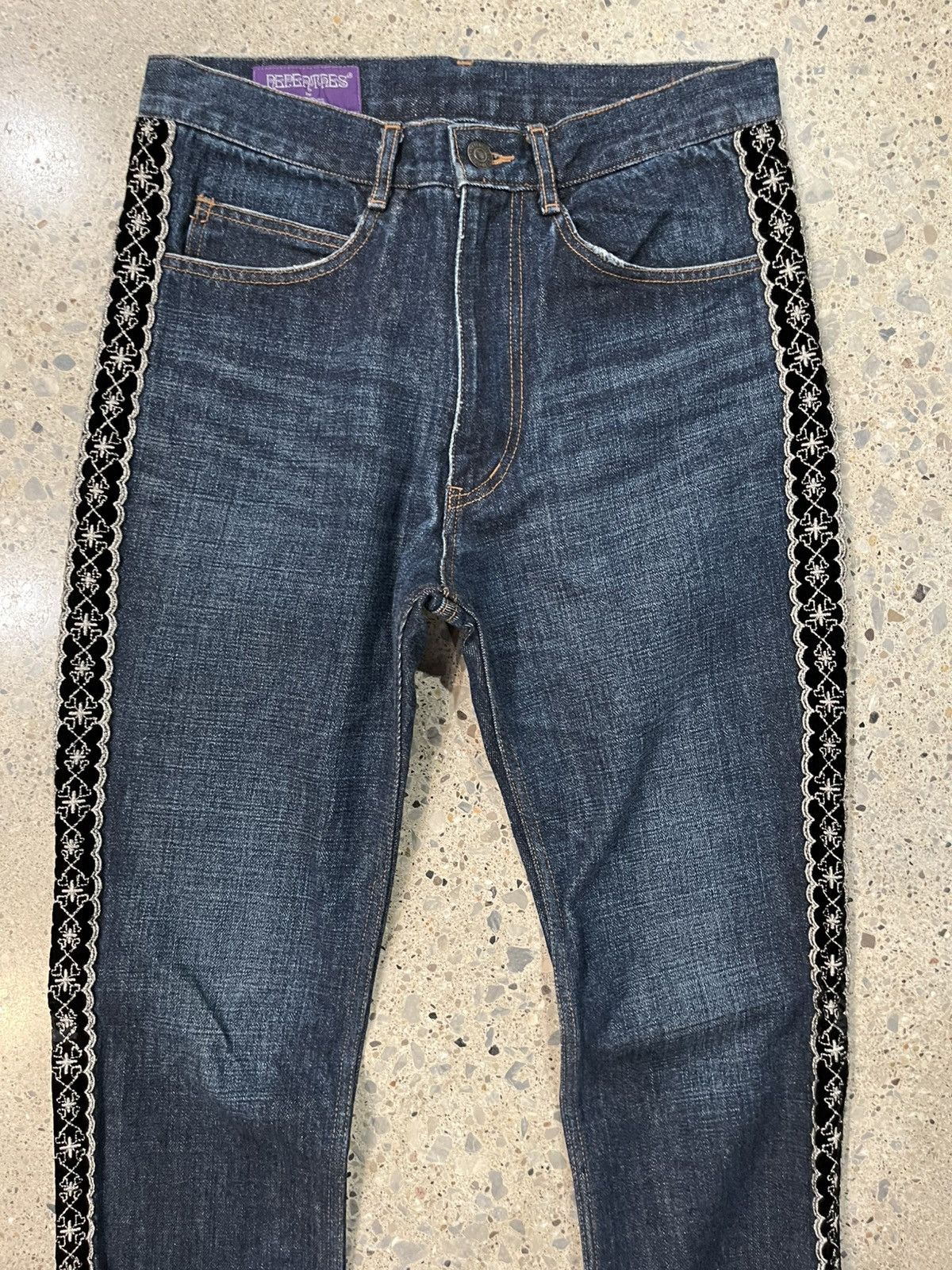 Nepenthes Side appliqué straight leg denim Size US 30 / EU 46 - 2 Thumbnail