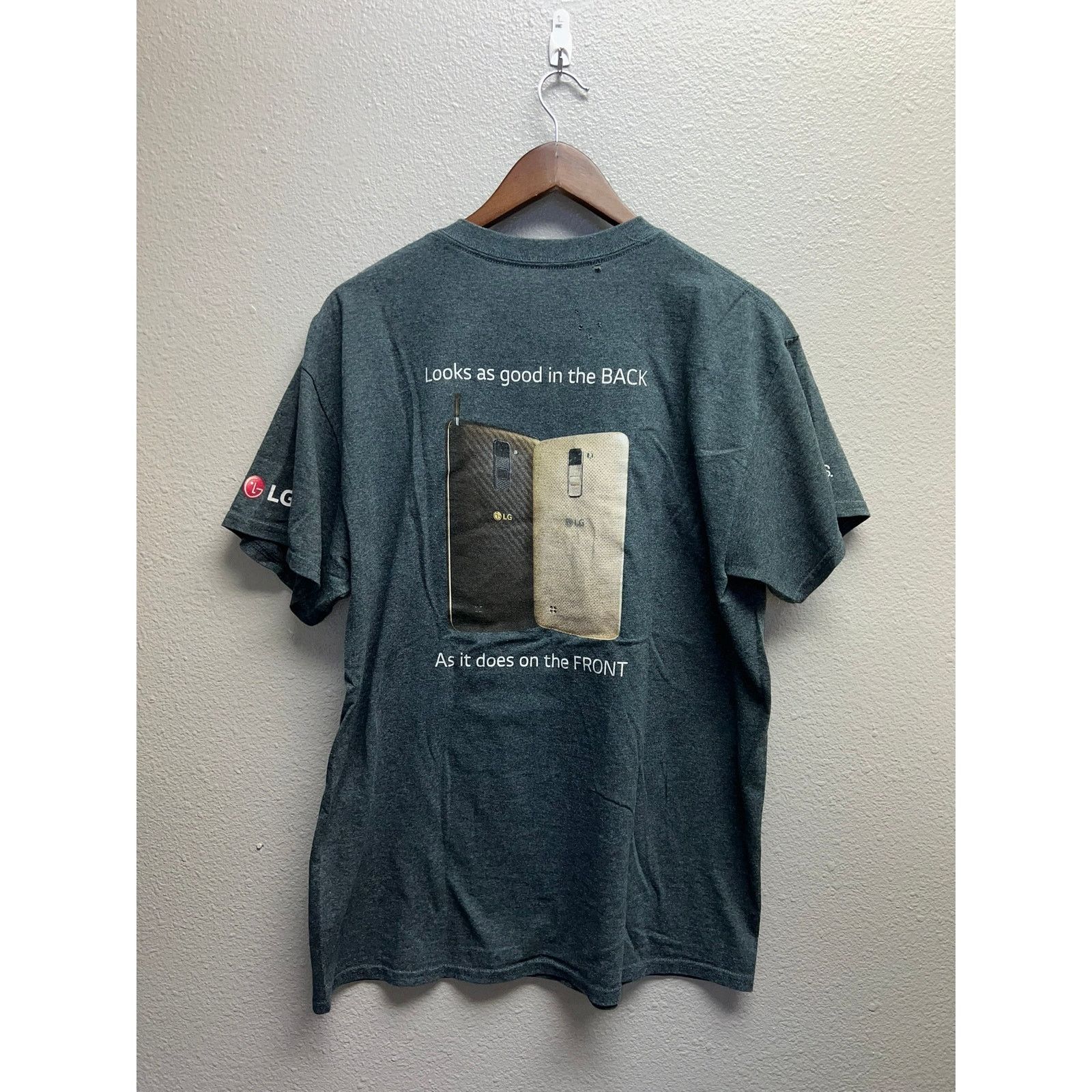 Gildan LG Phone Shirt LK K10 Stylo 2 Plus Metro PCS Promo Tee Large Size US L / EU 52-54 / 3 - 7 Thumbnail