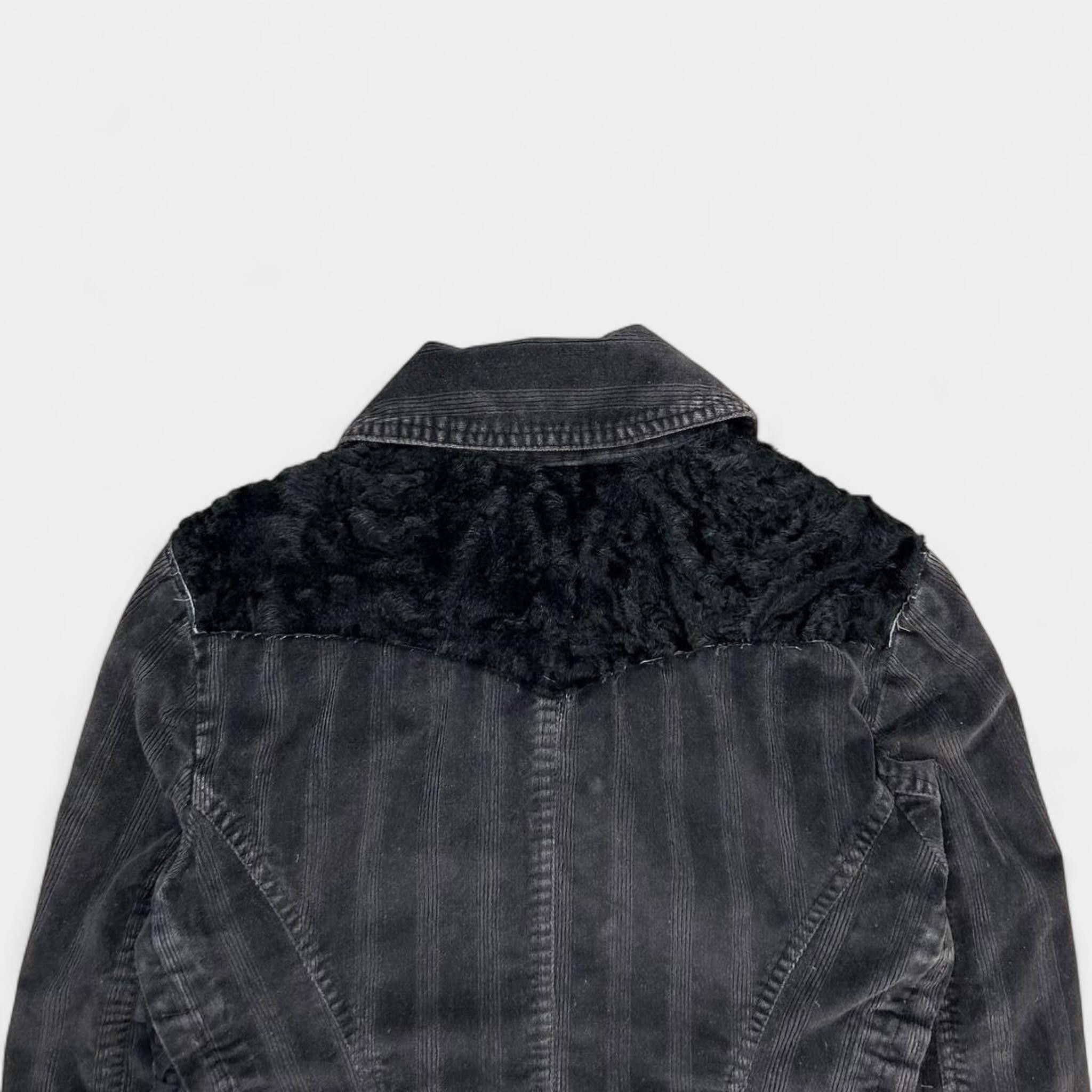 Dolce & Gabbana Dolce & Gabbana Black Corduroy Trucker Denim Jacket Size US S / EU 44-46 / 1 - 6 Thumbnail