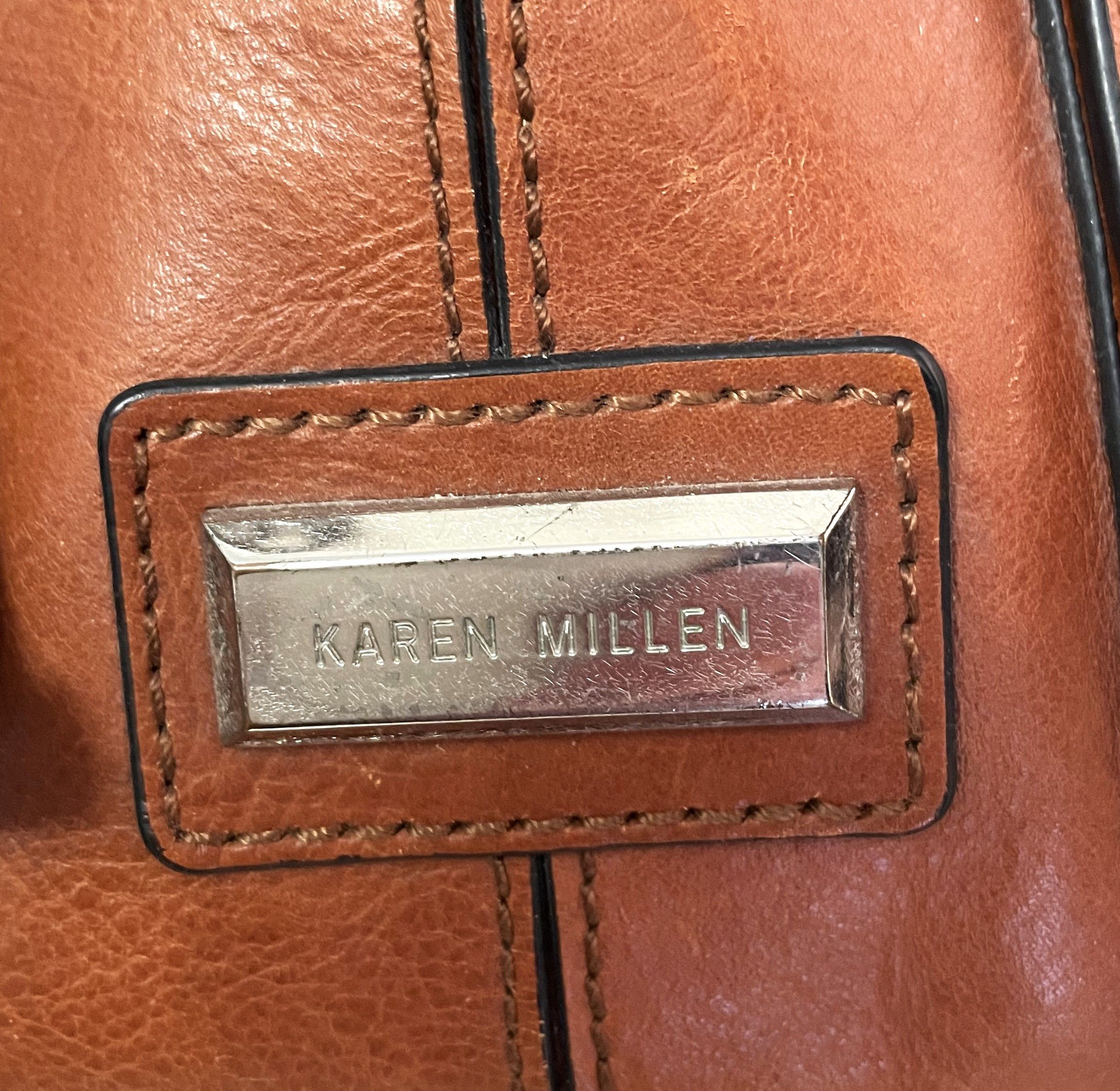 Other Karen Millen Vintage Caramel Leather Satchel Bag Size ONE SIZE - 2 Thumbnail