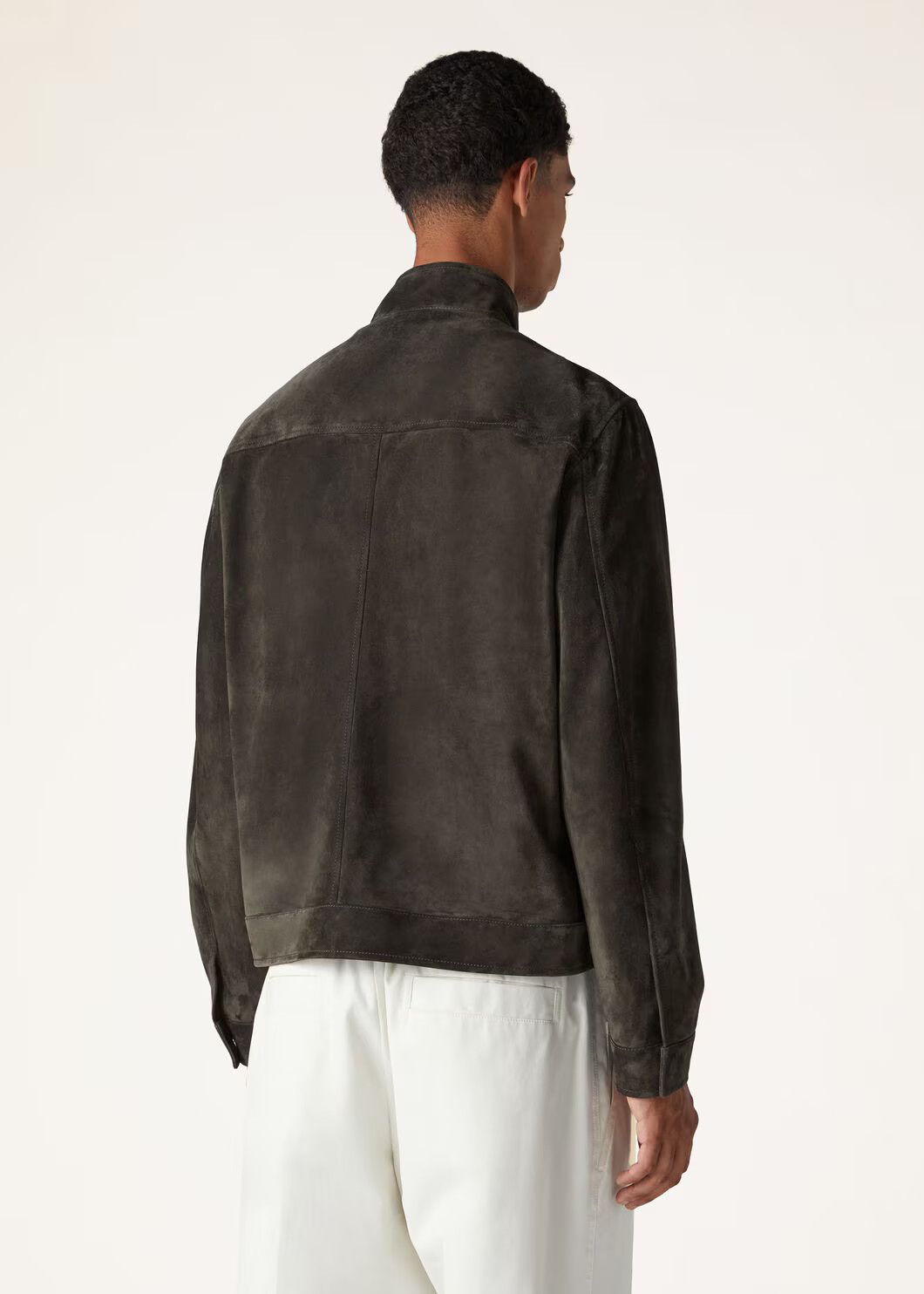 Loro Piana o1w1db10225 FAN8864 Geisei Bomber Jacket in Coal Green Size US XL / EU 56 / 4 - 3 Thumbnail