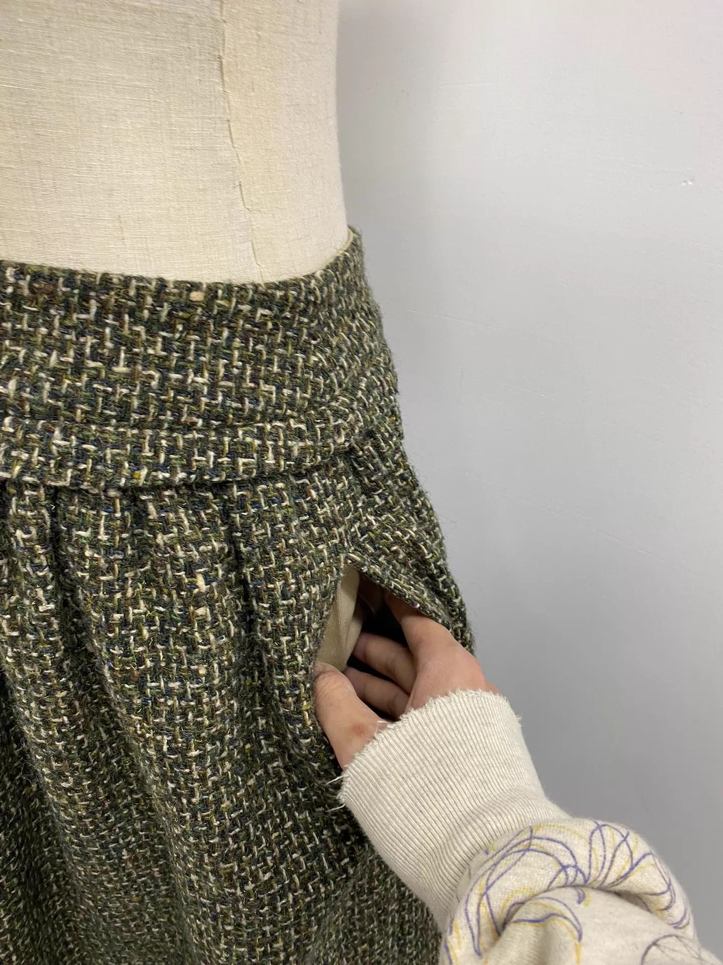 Yohji Yamamoto Yohji Yamamoto Y's knit blend skirt Size XS / US 0-2 / IT 36-38 - 5 Thumbnail