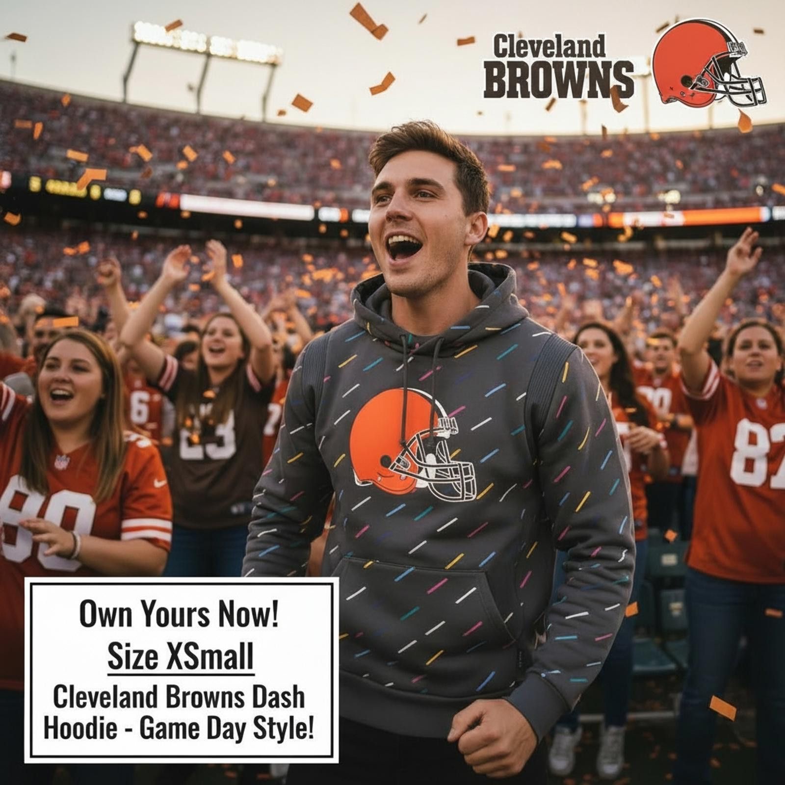 Other Cleveland Browns Dash Hoodie - Size XSmall Size US XS / EU 42 / 0 - 1 Thumbnail
