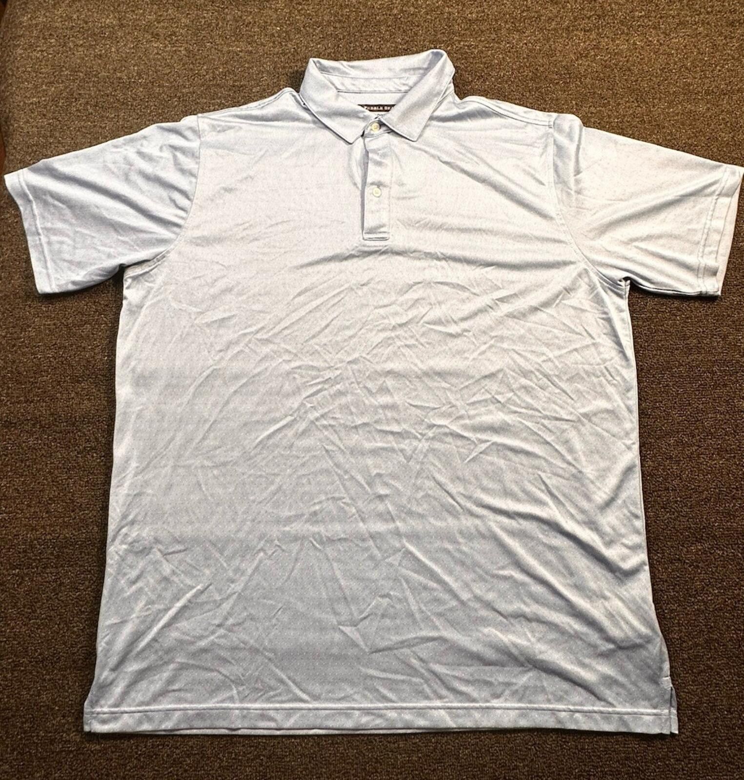 Lone Cypress By Pebble Beach Pebble Beach Men's Light Blue Dry-Luxe Polo Golf 2XL Size US XXL / EU 58 / 5 - 1 Thumbnail