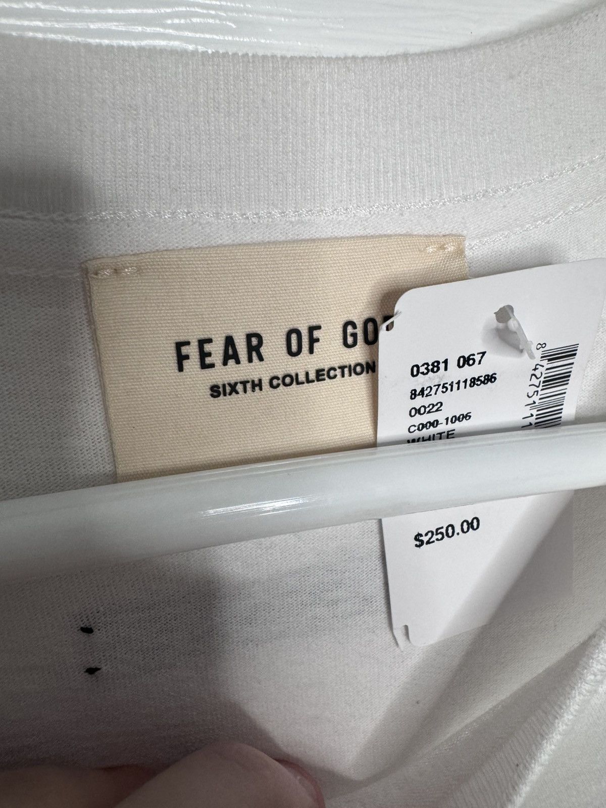 Fear of God Fear of God Sixth Collection Long Sleeve FG T-Shirt Size US XL / EU 56 / 4 - 6 Thumbnail