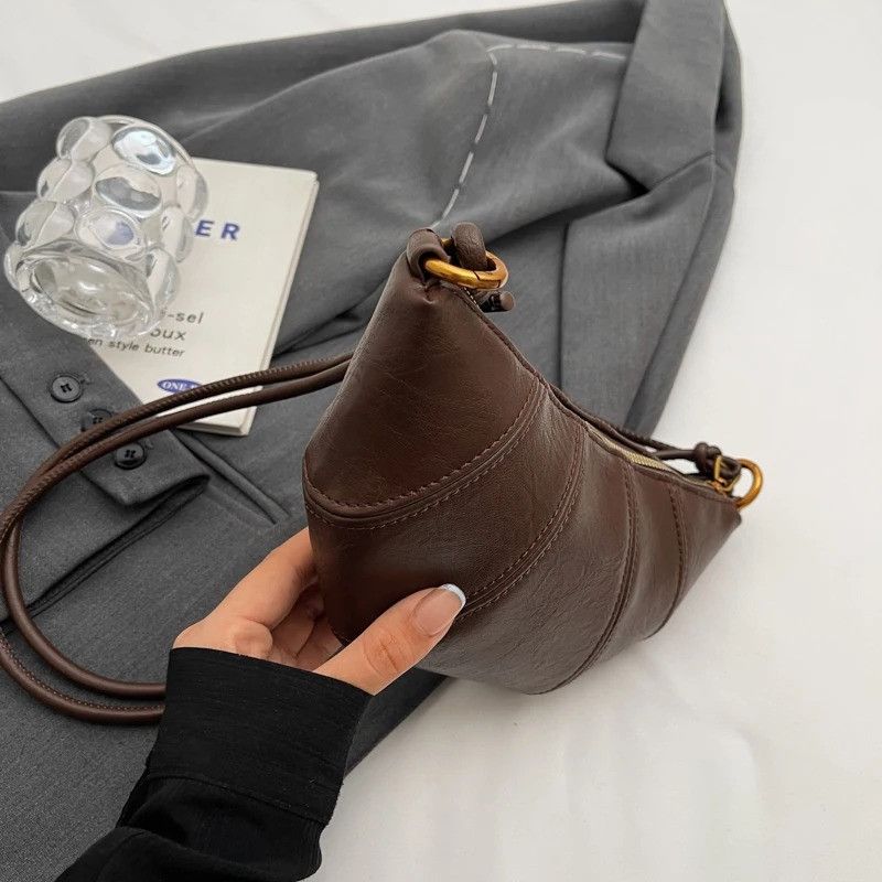 Vintage Retro Splicing Leather Crossbody Bag Size ONE SIZE - 6 Thumbnail