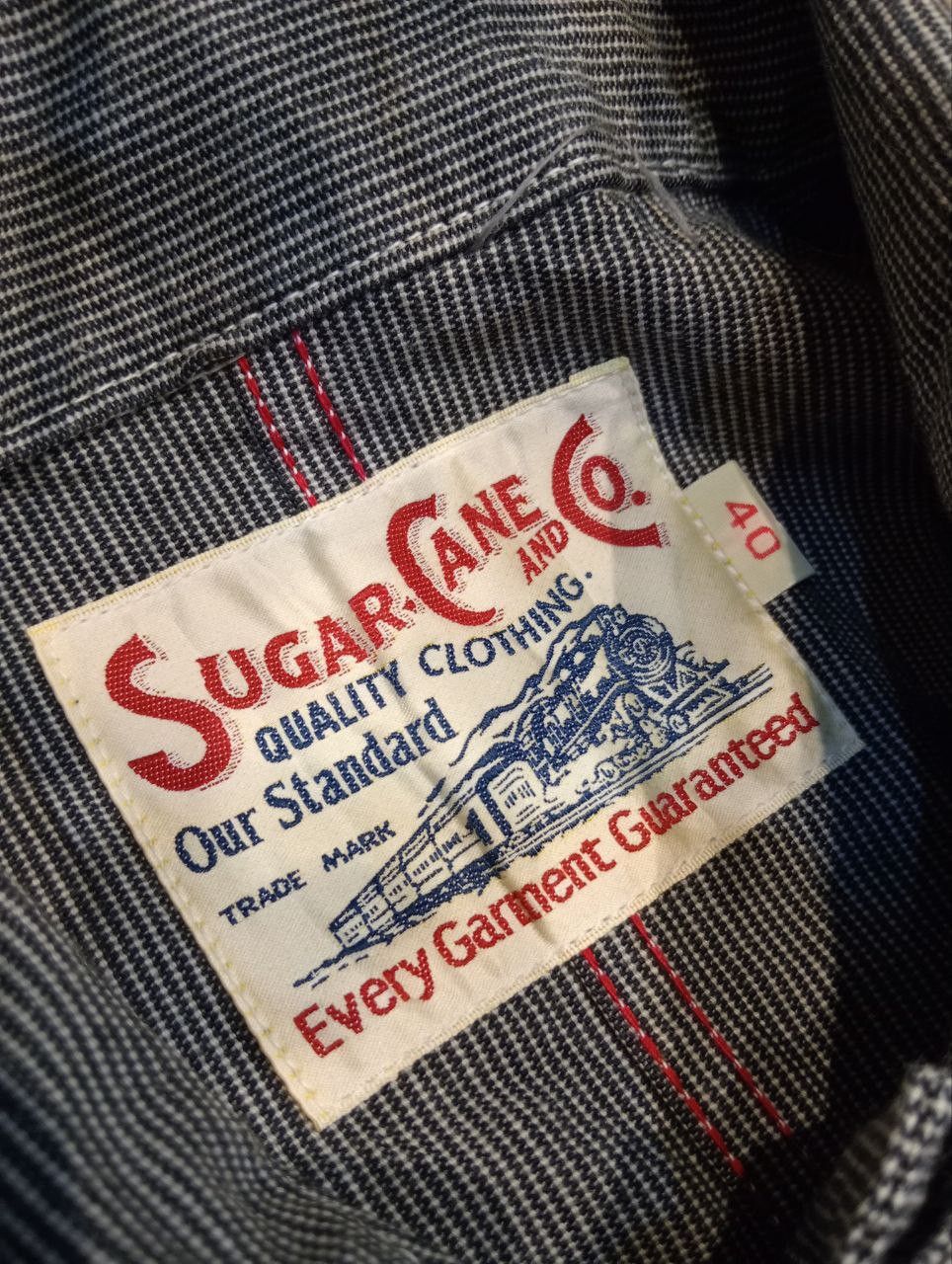 Sugar Cane SUGARCANE TOYO ENTERPRISE HICKORY STRIPE WORK COAT - SIZE 40 Size US L / EU 52-54 / 3 - 6 Thumbnail
