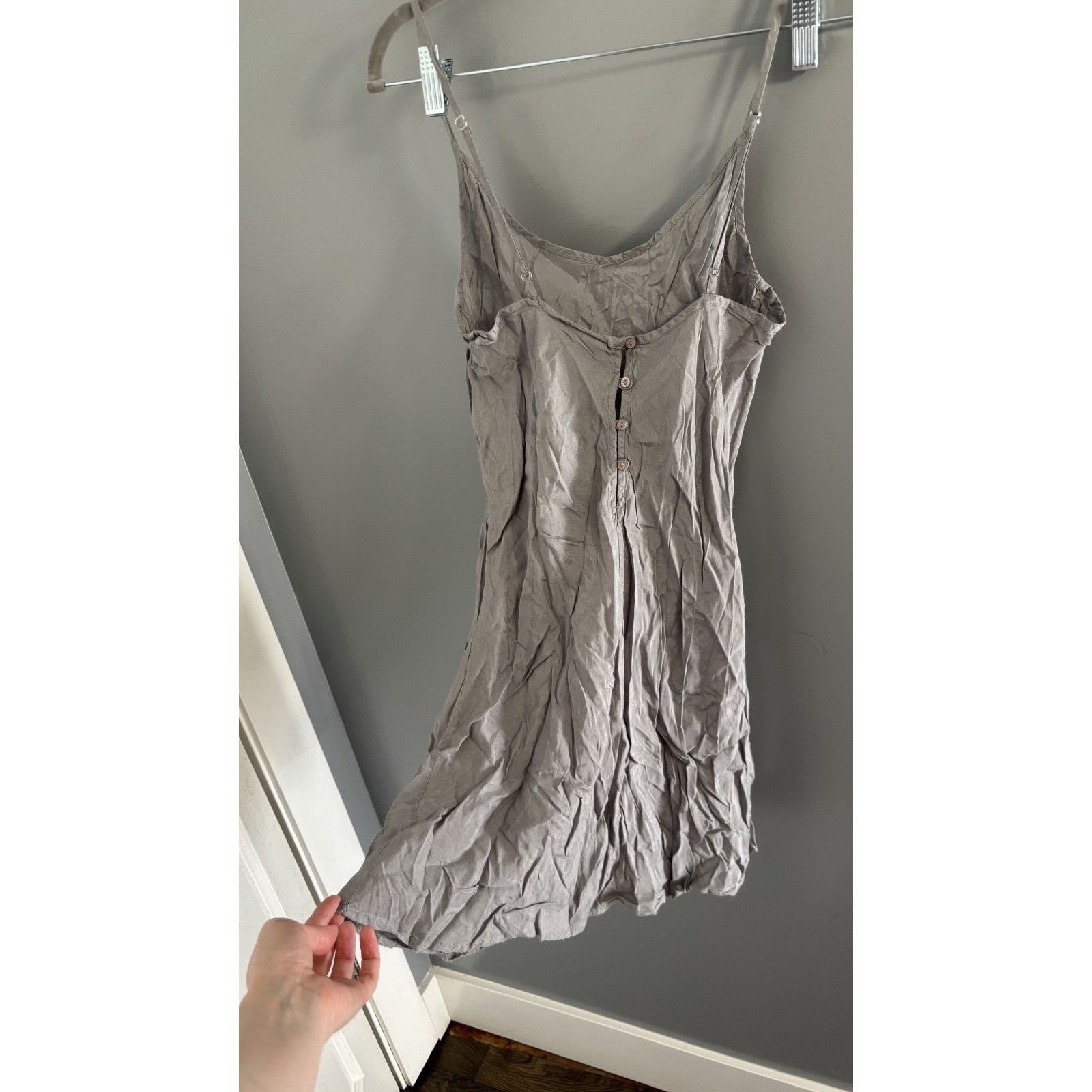 By Malene Birger MALENE BIRGER Gray Strapped Mini Dress 36 Size S / US 4 / IT 40 - 3 Thumbnail