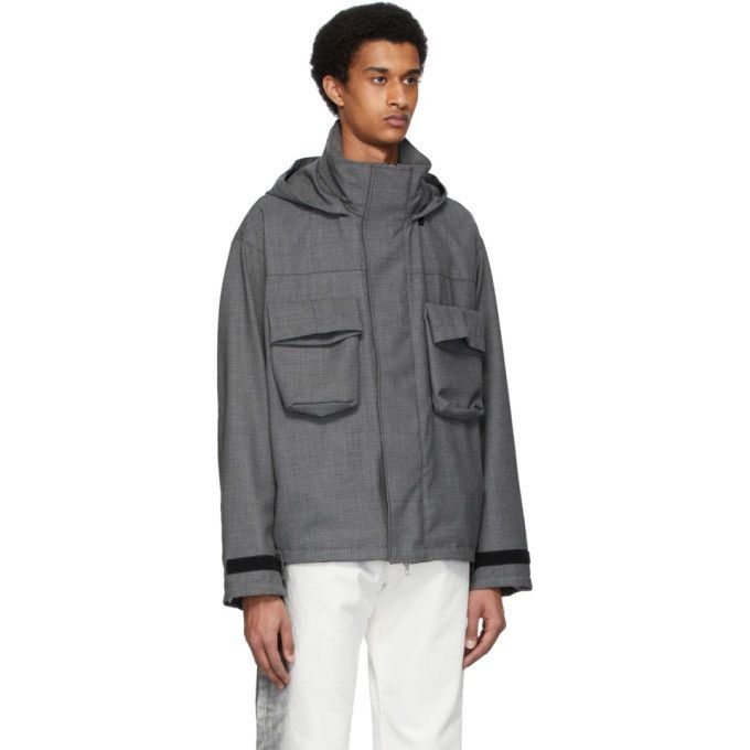 N.Hoolywood Metal Nylon Cropped Bomber Jacket Olive Size US L / EU 52-54 / 3 - 12 Thumbnail