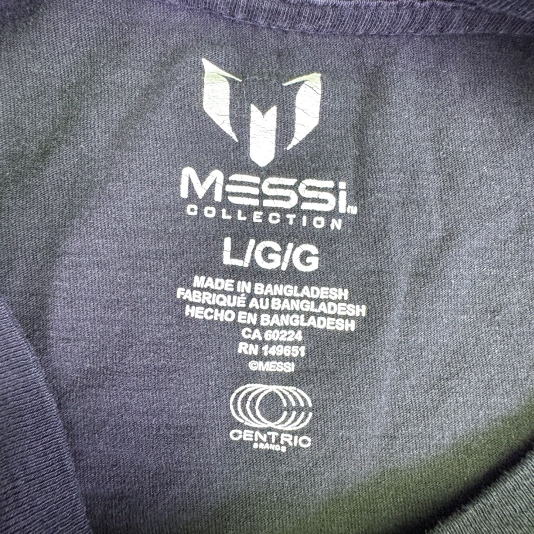 Vintage Messi Collection Shirt Mens Large Black 10 Signature GOAT Football Cotton T-Shirt Crew Neck Short Sleeve Graphic Print Mens Size US L / EU 52-54 / 3 - 5 Thumbnail