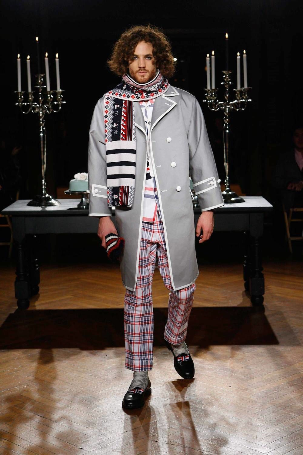 Thom Browne Thom Browne r/w/b xtreme flannel check pajama bottom 1 NWT Size US 35 - 9 Thumbnail