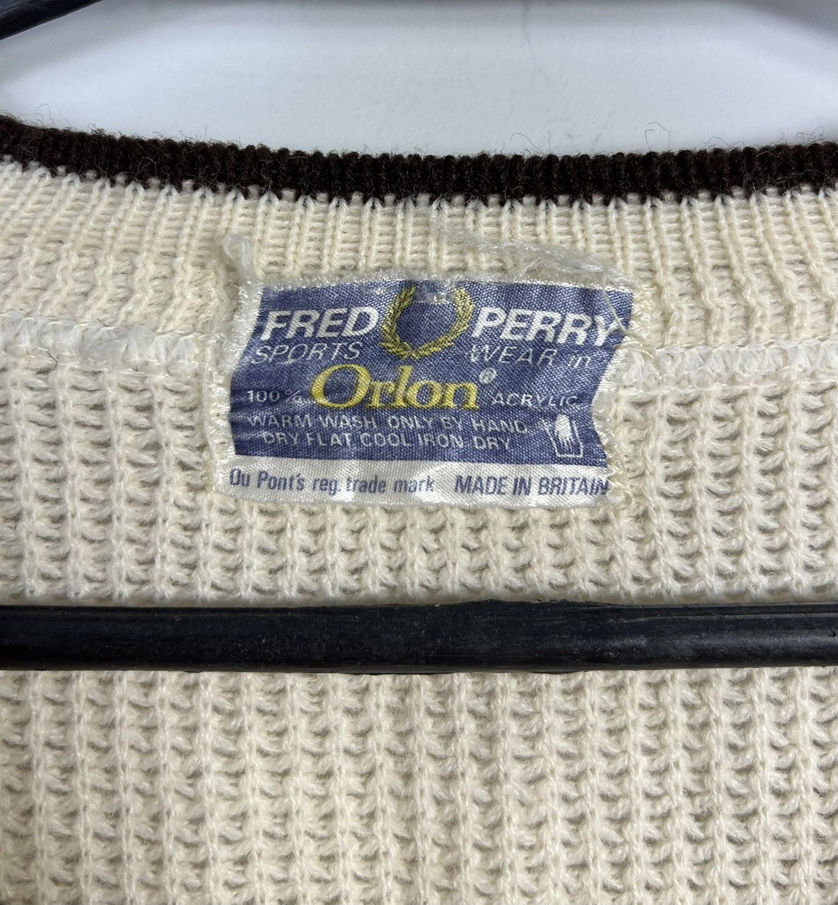 Fred Perry 70’s Rare Sweater Fred Perry Orlon Retro Vintage 70’s Size US L / EU 52-54 / 3 - 2 Thumbnail