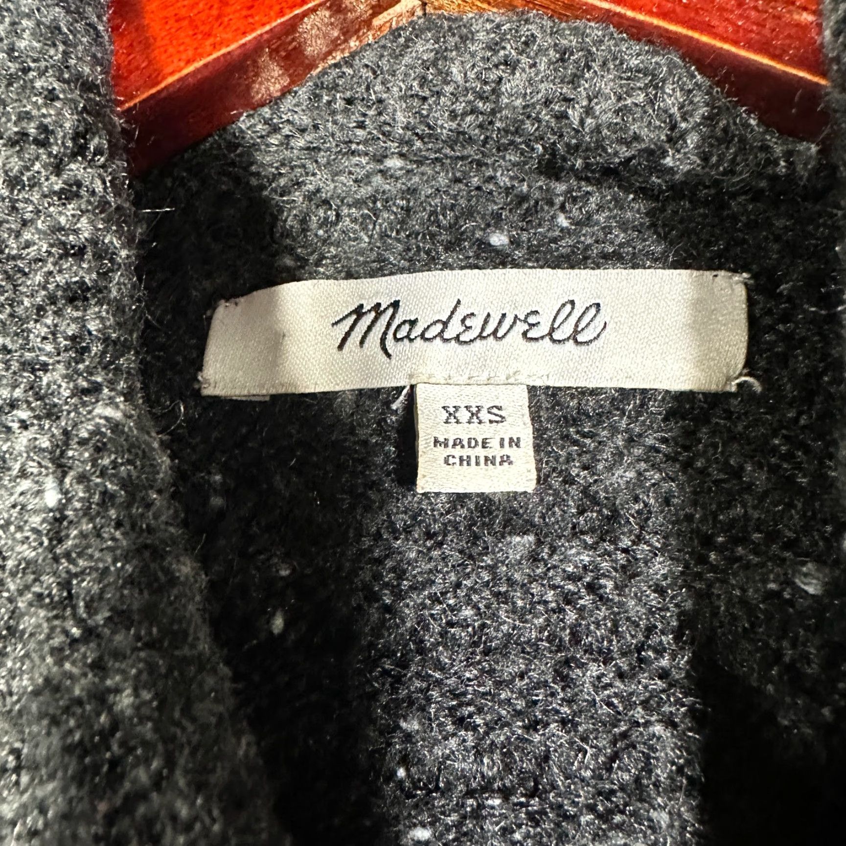 Madewell Madewell Sweater Womens XXS Black Mockneck Solid Pullover Knit Wool Blend Ribbed Cuffs Casual, Classic, Modern, 4-Season, Low-Cost, Regular Fit Size XXS / US 00 / IT 34 - 5 Thumbnail