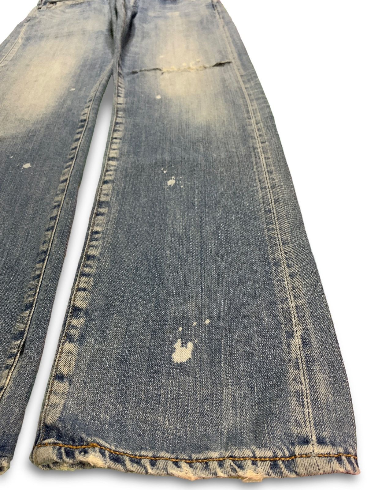 Levi's Vintage Levis 505 Acid Wash Style Distressed Rip Loose Jeans Size US 34 / EU 50 - 7 Thumbnail